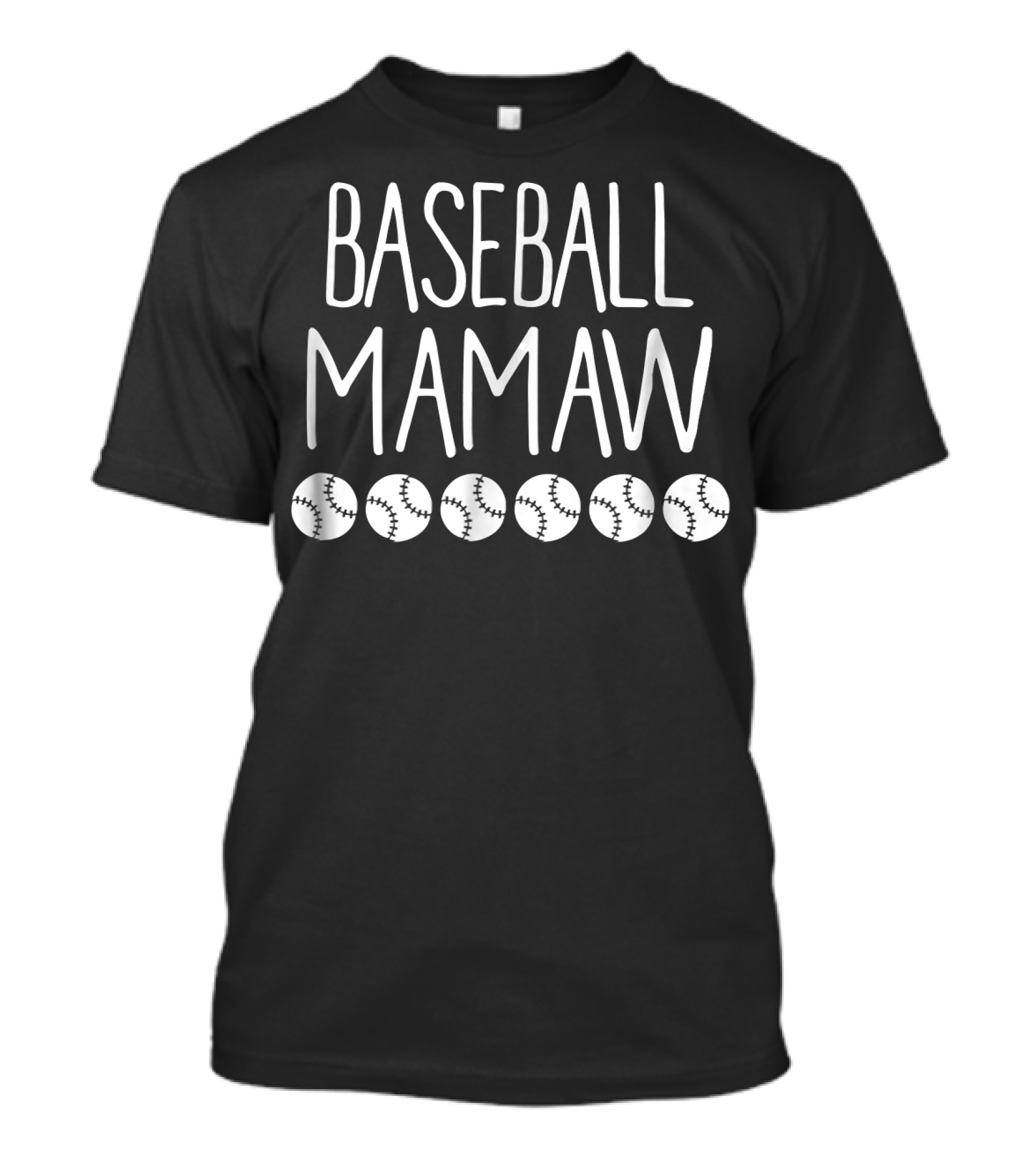 Baseball Mamaw Cute Sports Design With Baseballs T-Shirt