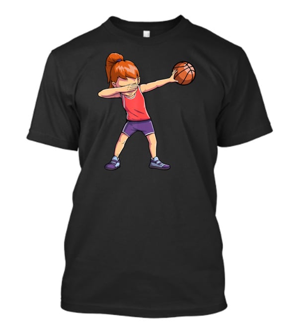 Dabbing Basketball Girl Dab Dan Sports Pose T-Shirt