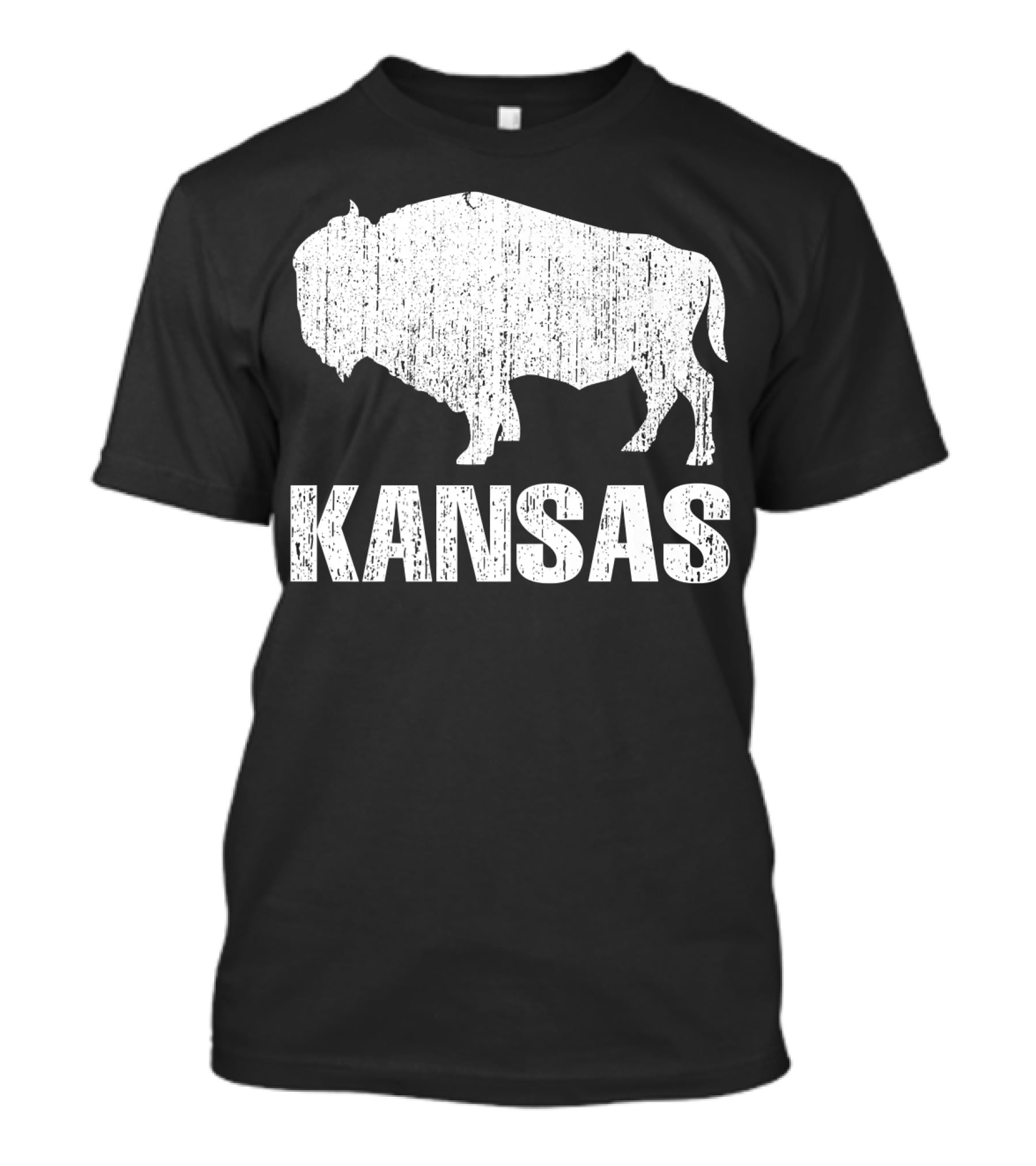 Distressed Kansas State Buffalo T-Shirt