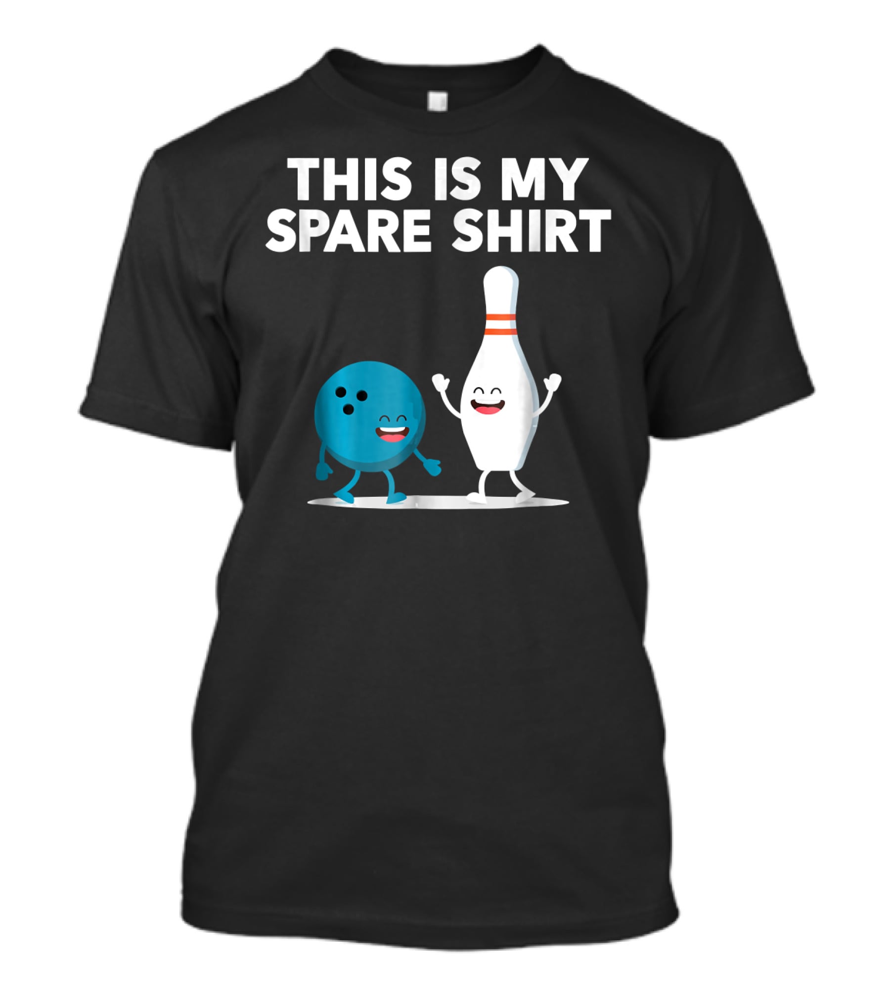This Is My Spare Shirt Funny Bowling Pin And Ball T-Shirt