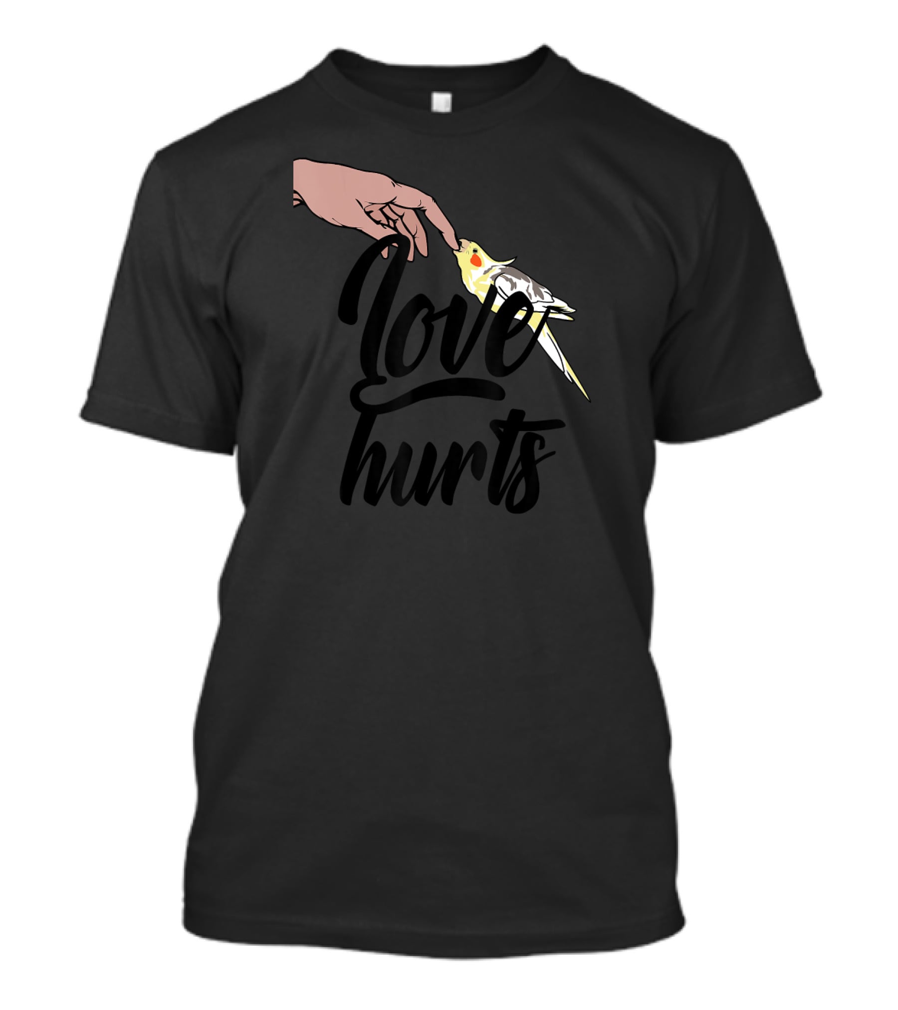Love Hurts Funny Cockatiel T-Shirt