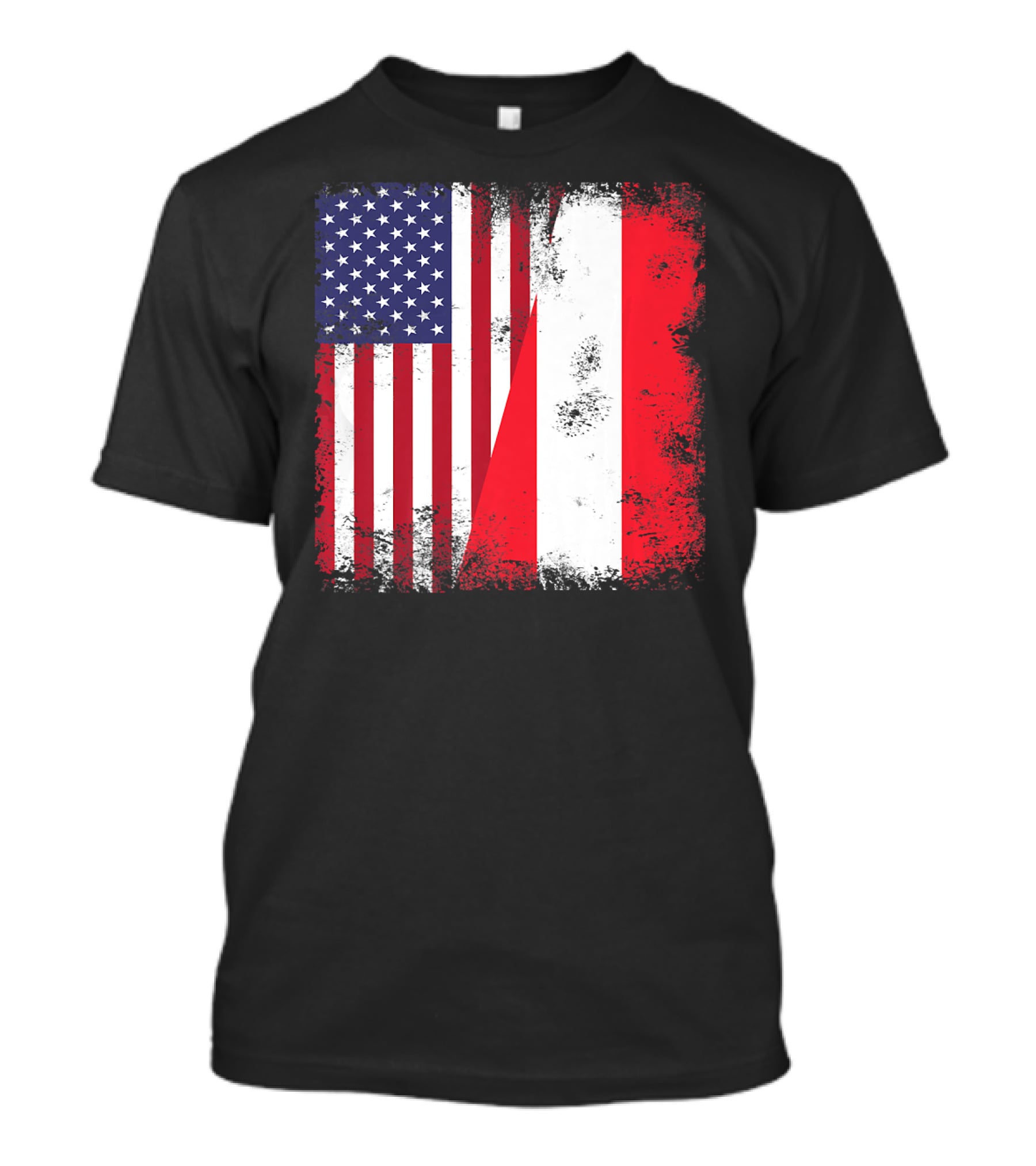 USA Austrian Flag Vintage Austria U T-Shirt