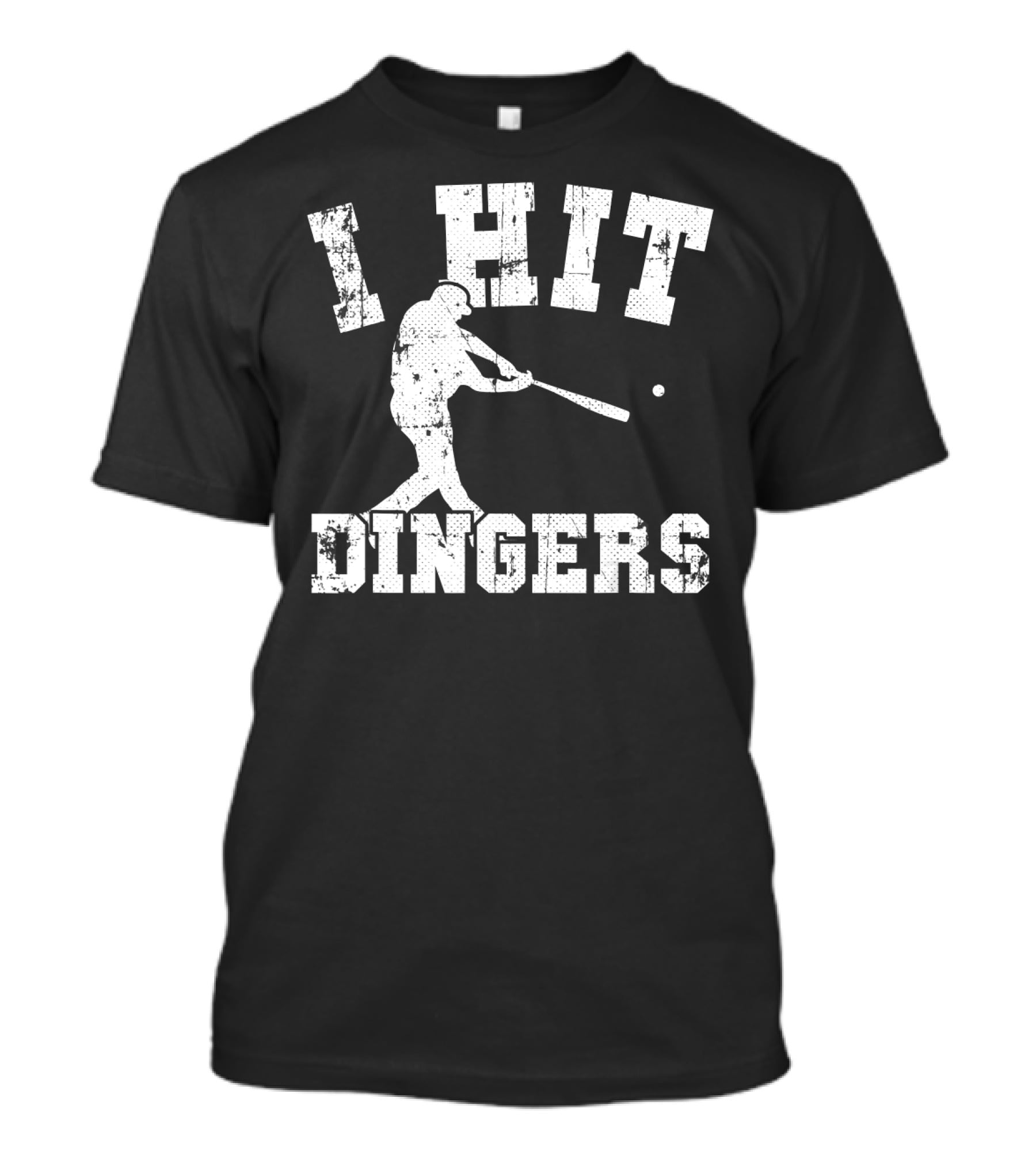 I Hit Dingers Baseball Batting T-Shirt