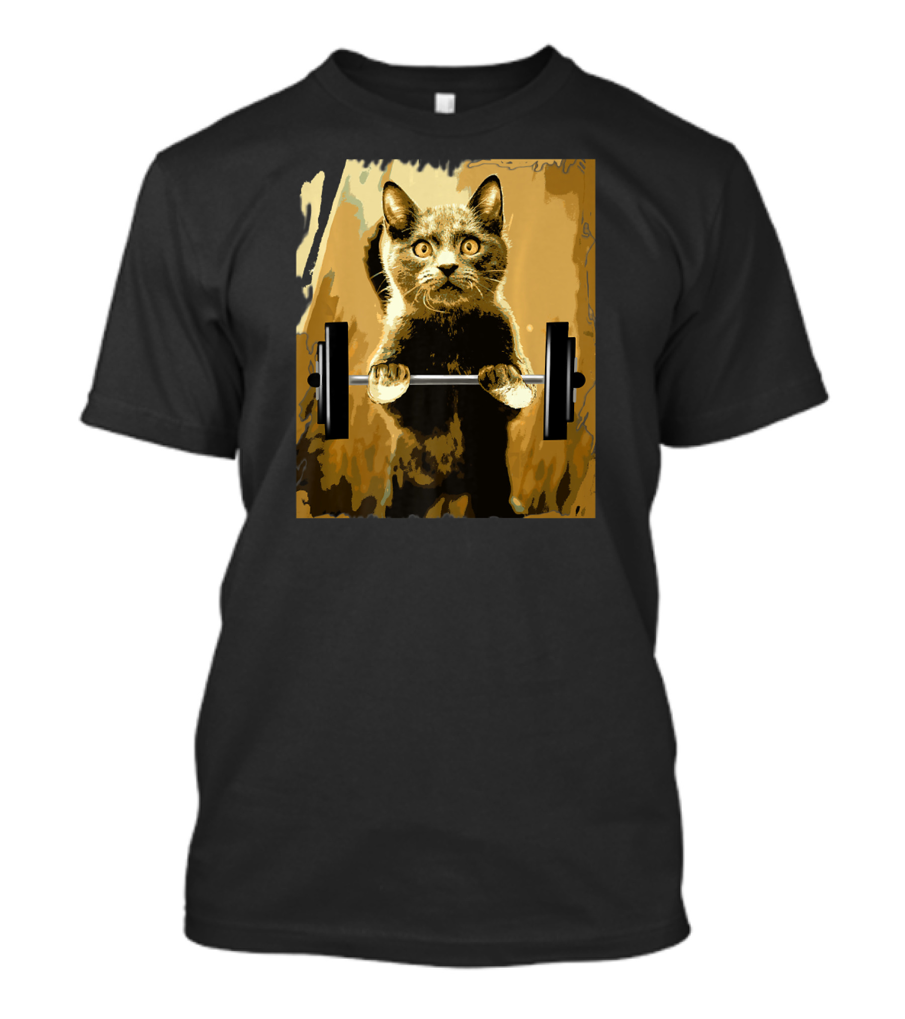 Cat Lifting Weightlifting Cat Training Strength T-Shirt