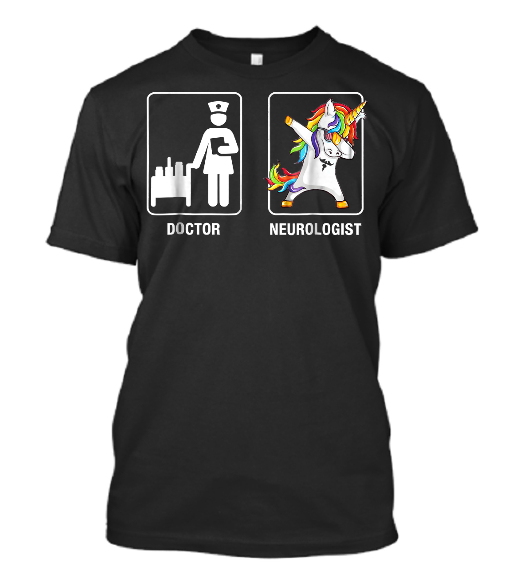 Doctor Neurologist Unicorn Dabbing T-Shirt