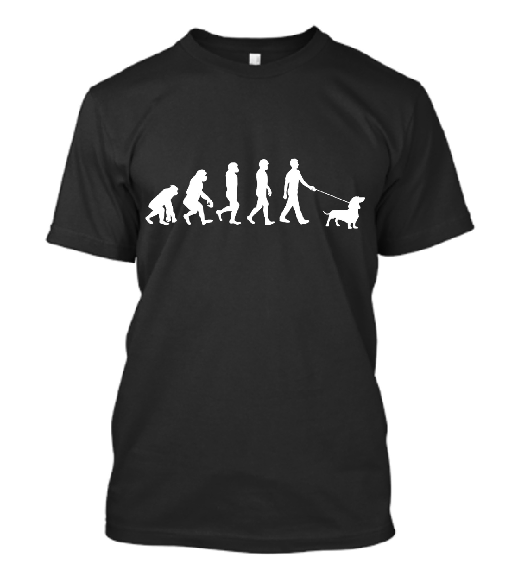 Dog Owner Idea Dog Breed Evolution Dachshund Walking Progression T-Shirt