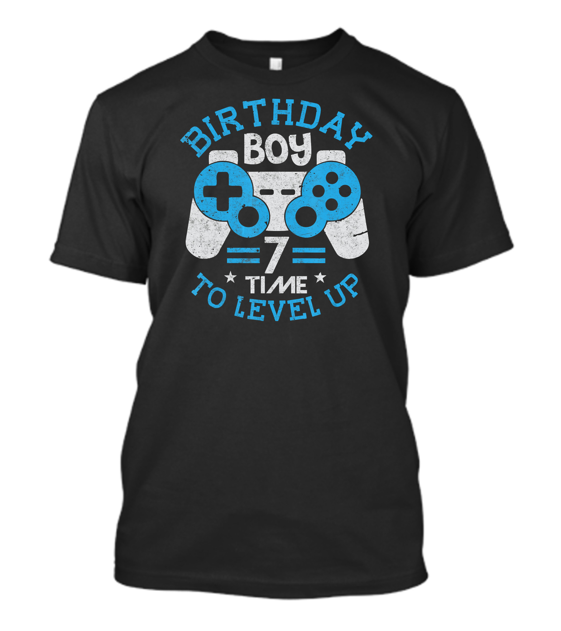 Birthday Boy 7 Time To Level Up Video Game Controller T-Shirt