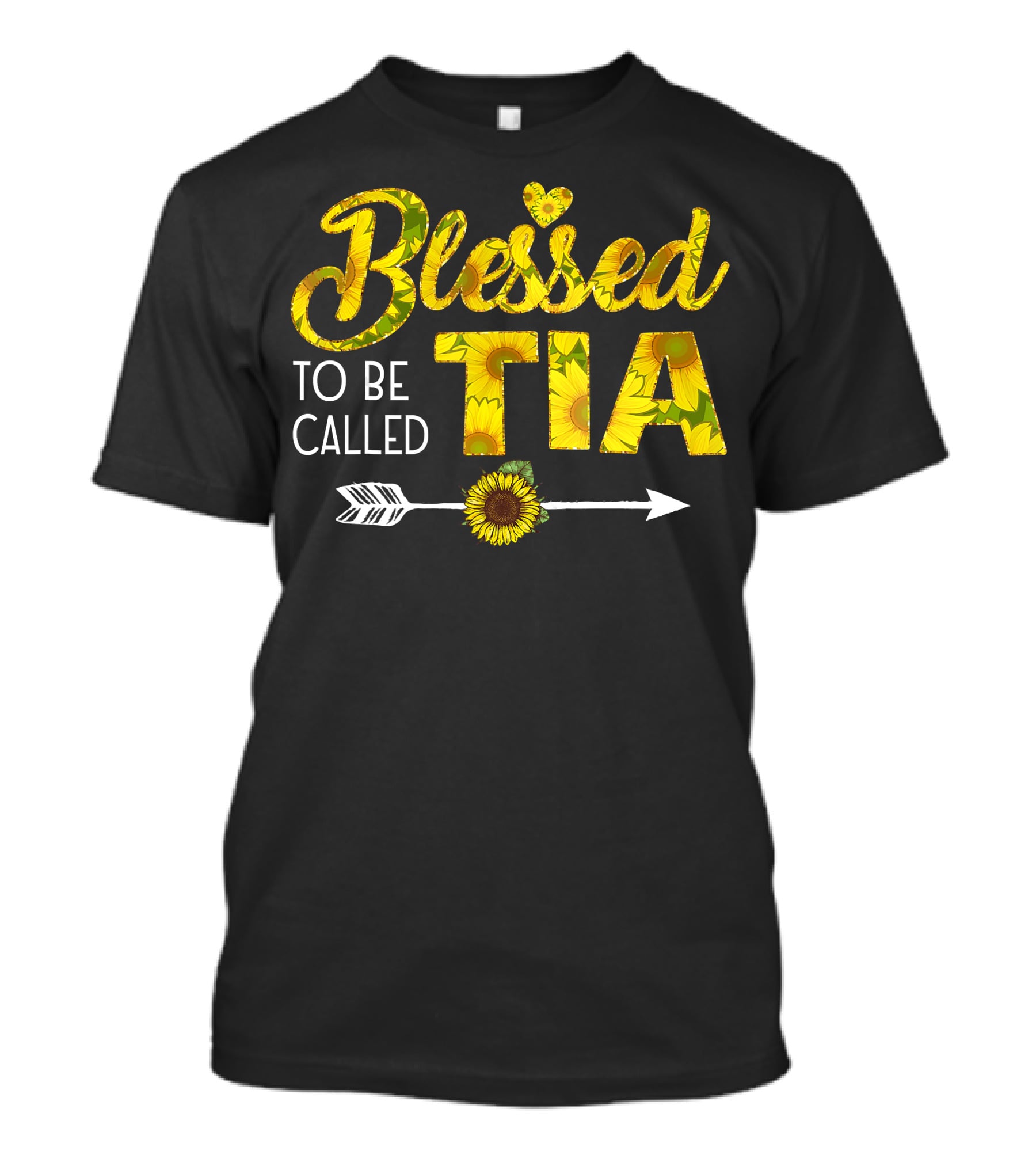 Blessed To Be Called Tia Sunflower Arrow T-Shirt