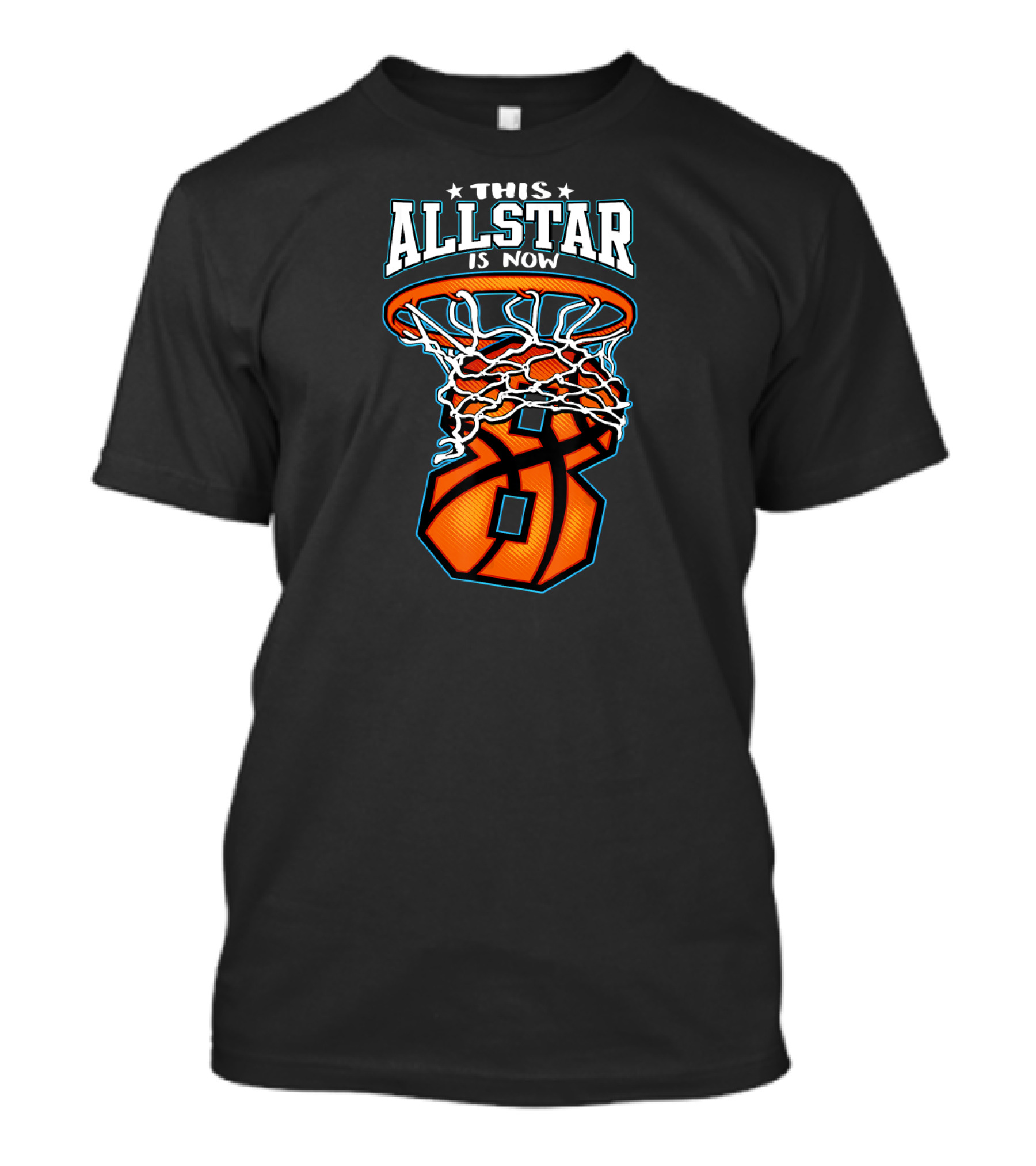 This All Star Is Now 8 Birthday Basketball Hoop T-Shirt