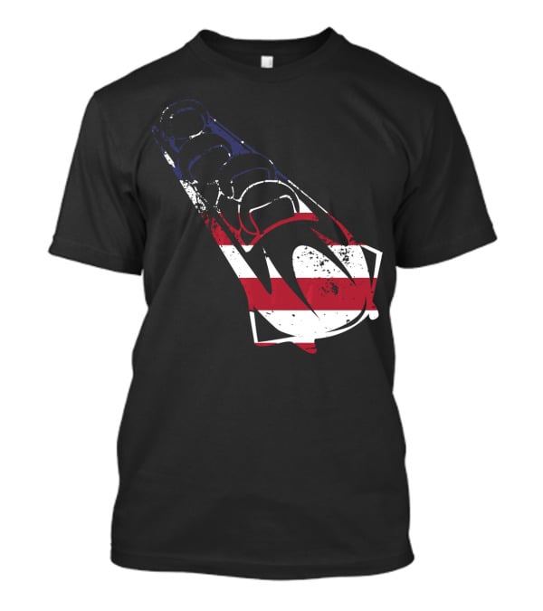 USA American Flag Bobsledding Team Patriot Sports T-Shirt