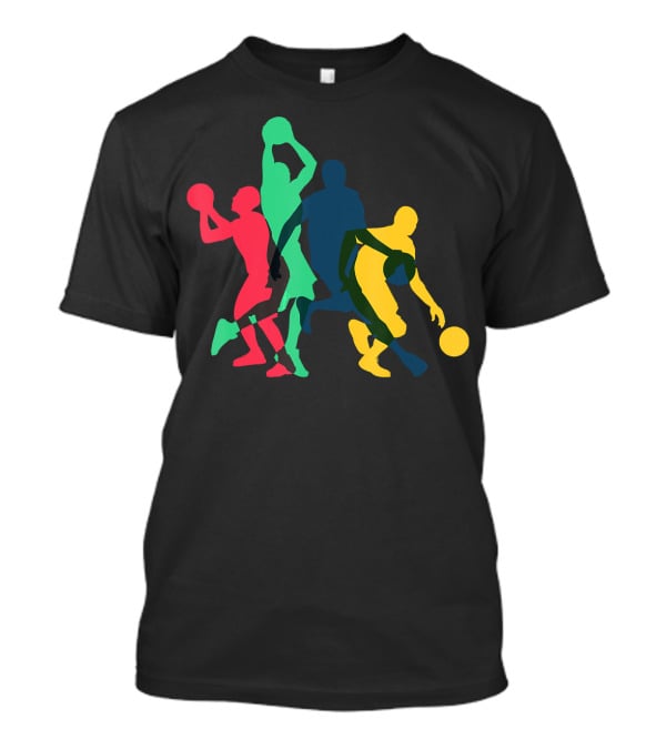 Vintage Colorful Basketball T-Shirt