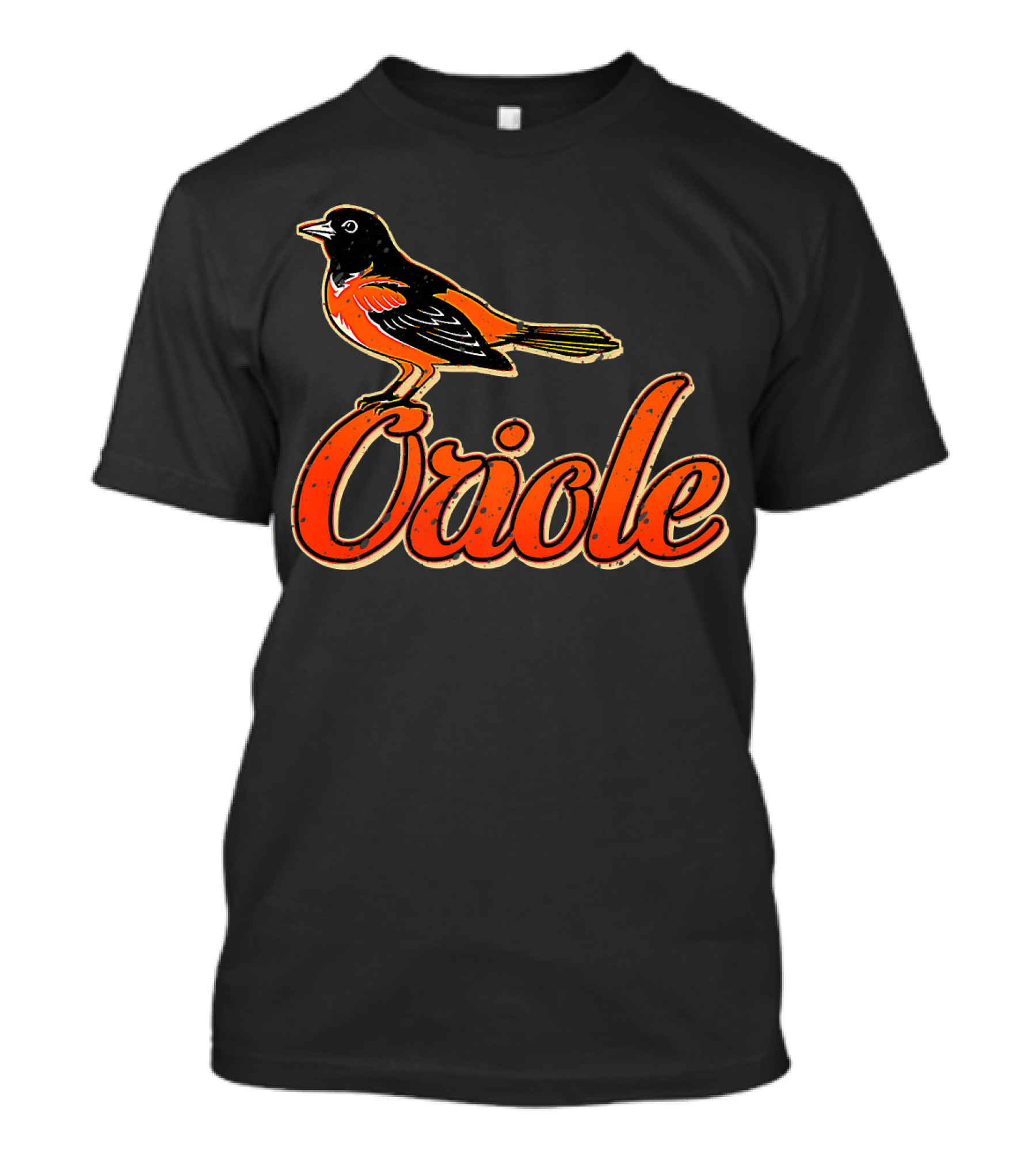 Vintage Oriole Bird Script Text Amazing Bird T-Shirt