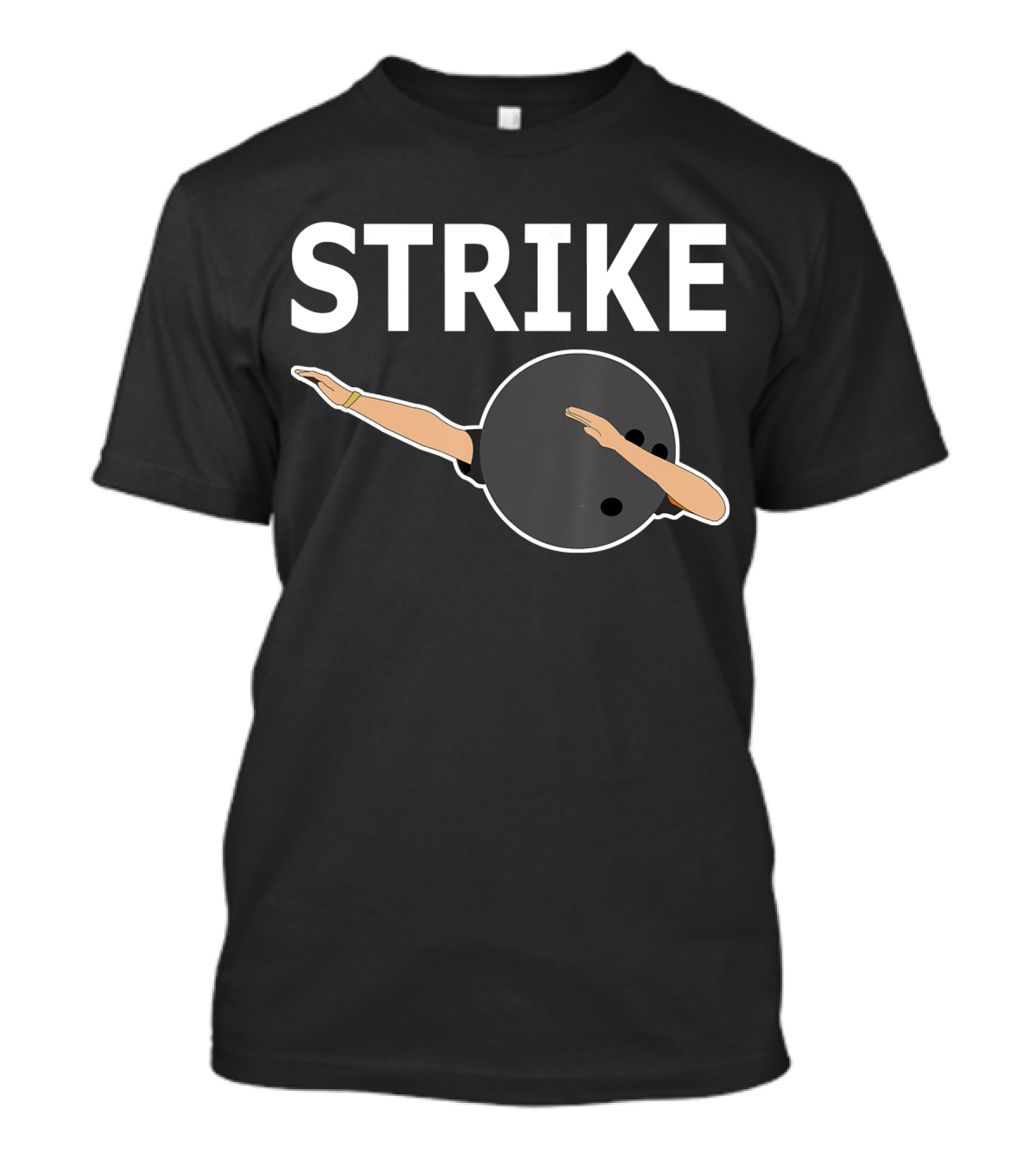 Strike Bowling Ball Dabbing Funny DAB T-Shirt