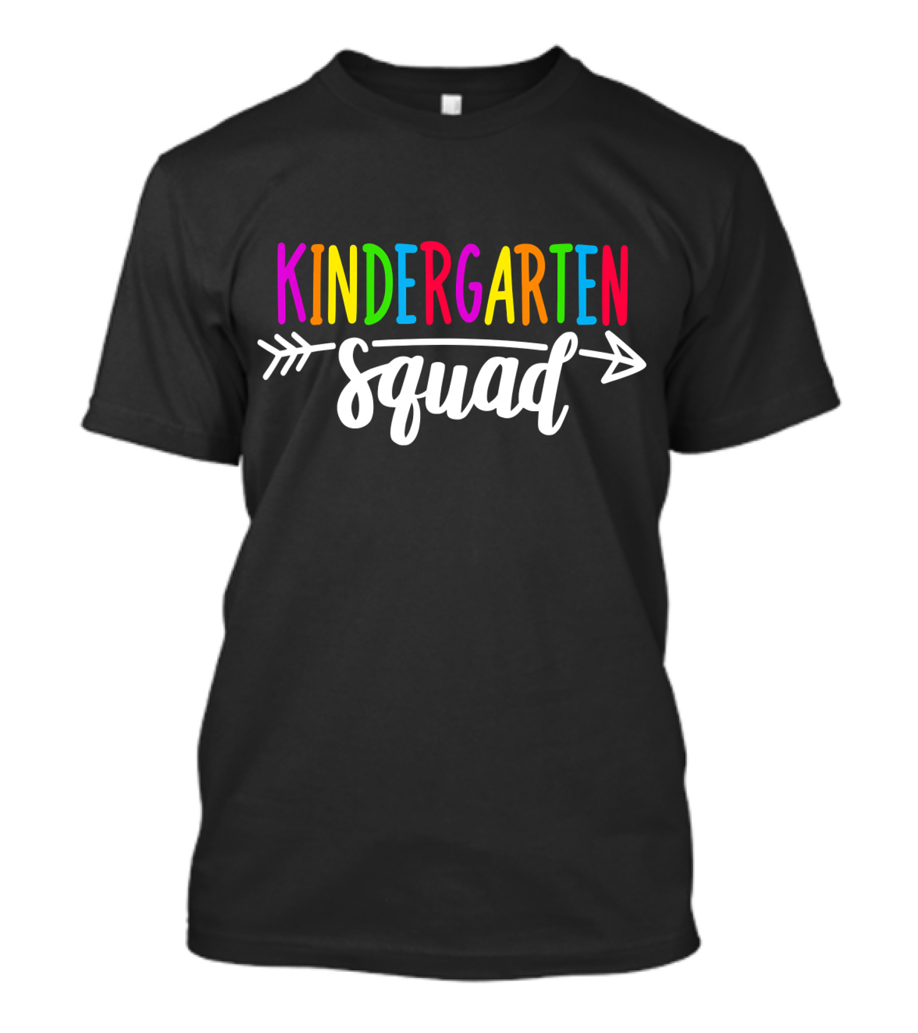 Kindergarten Squad Teacher Team Back T-Shirt