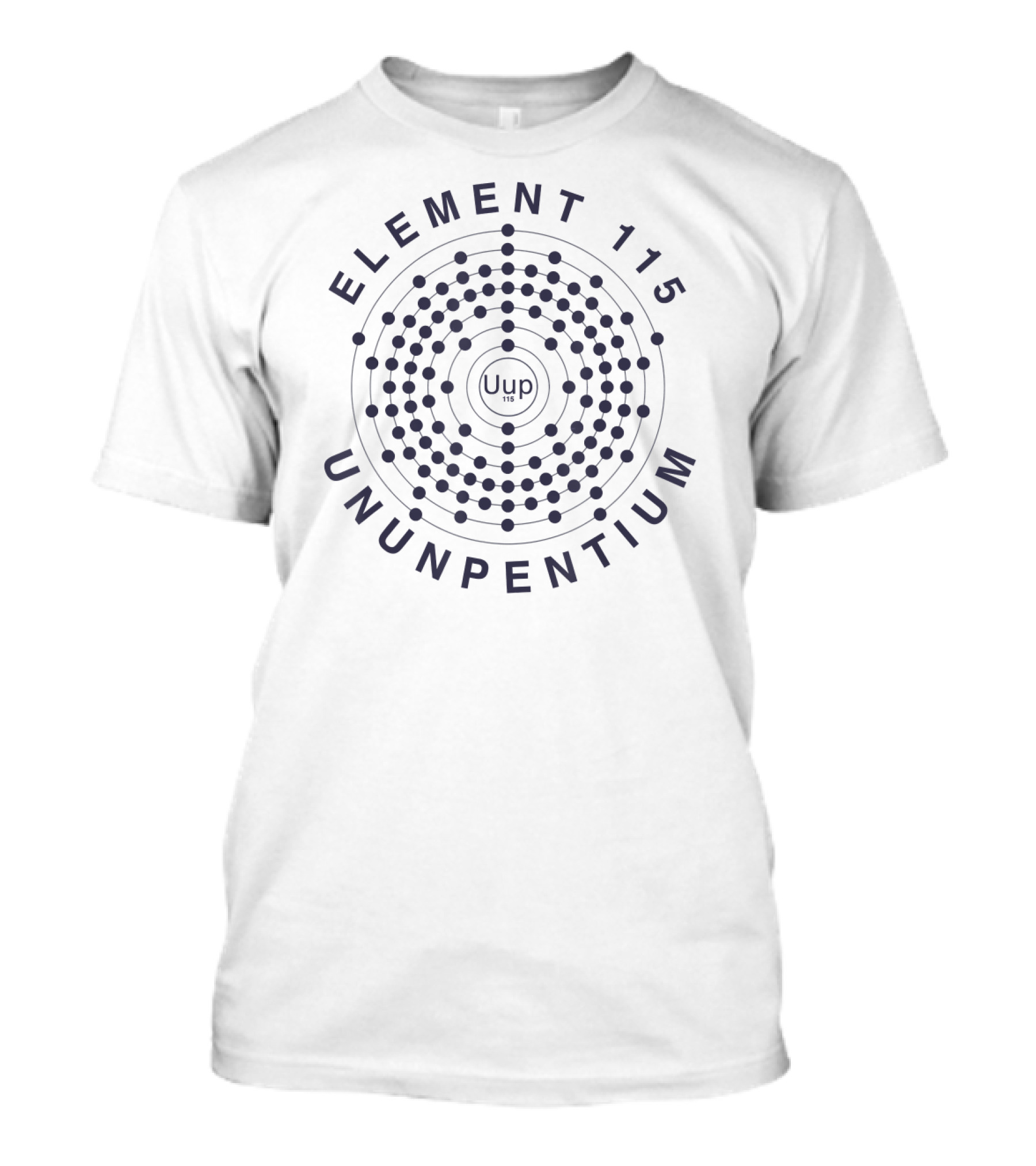 Area 51 Element 115 Ununpentium Uup Electron Shell T-Shirt