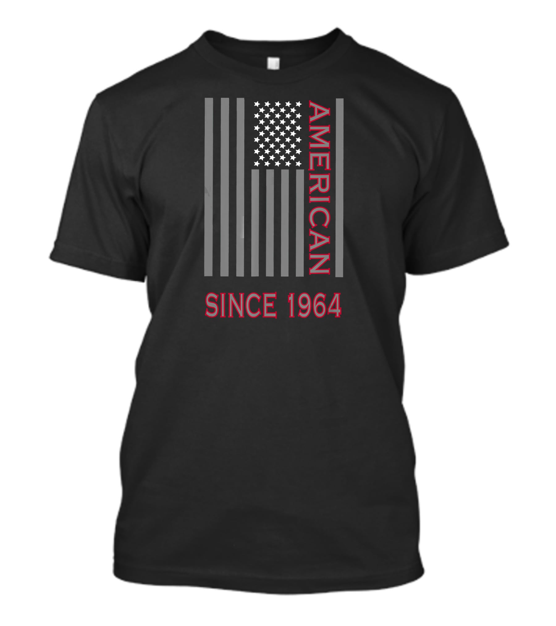 American Since 1964 Proud American Pat American Flag T-Shirt