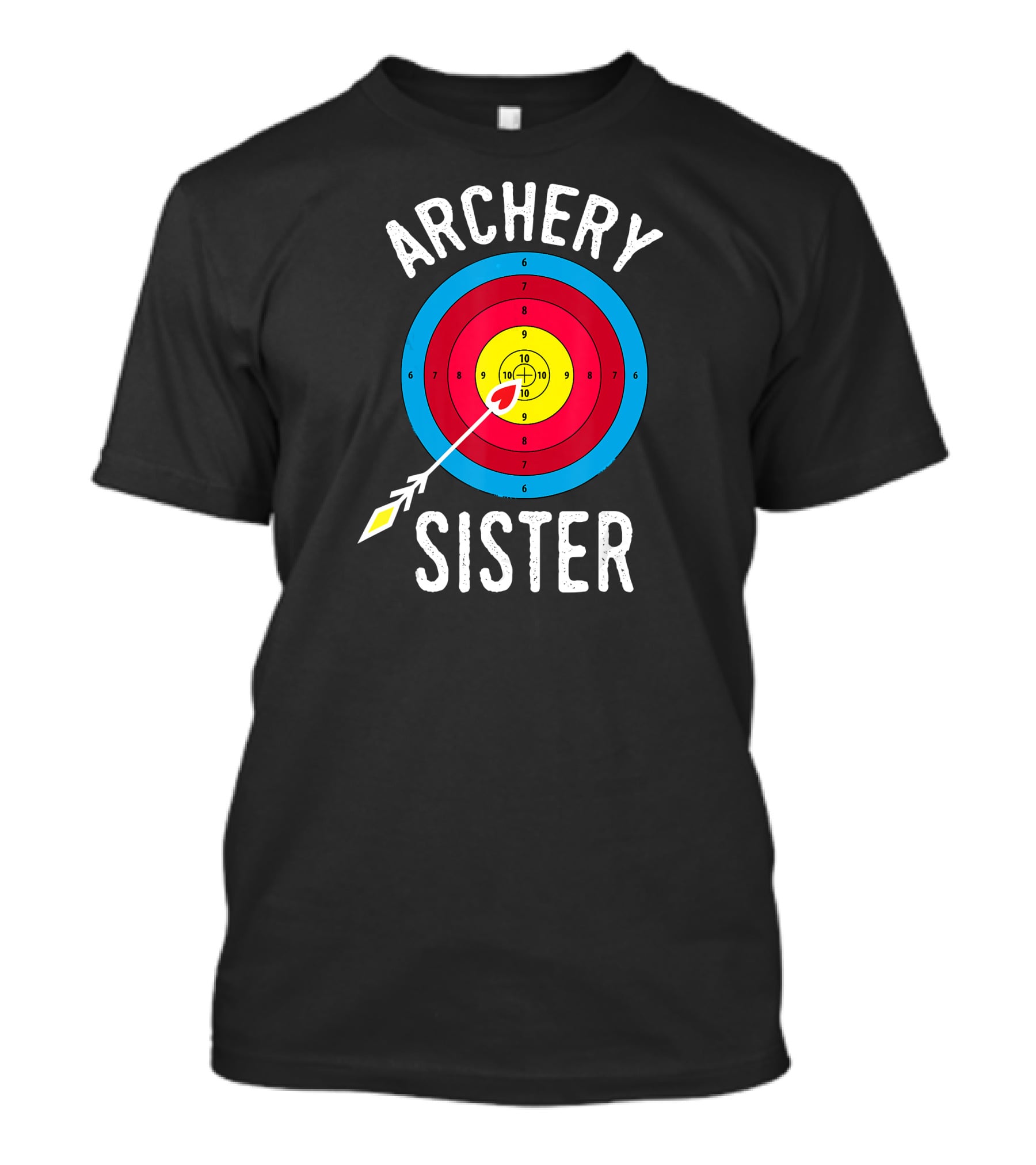 Archery Target Bullseye Sister T-Shirt