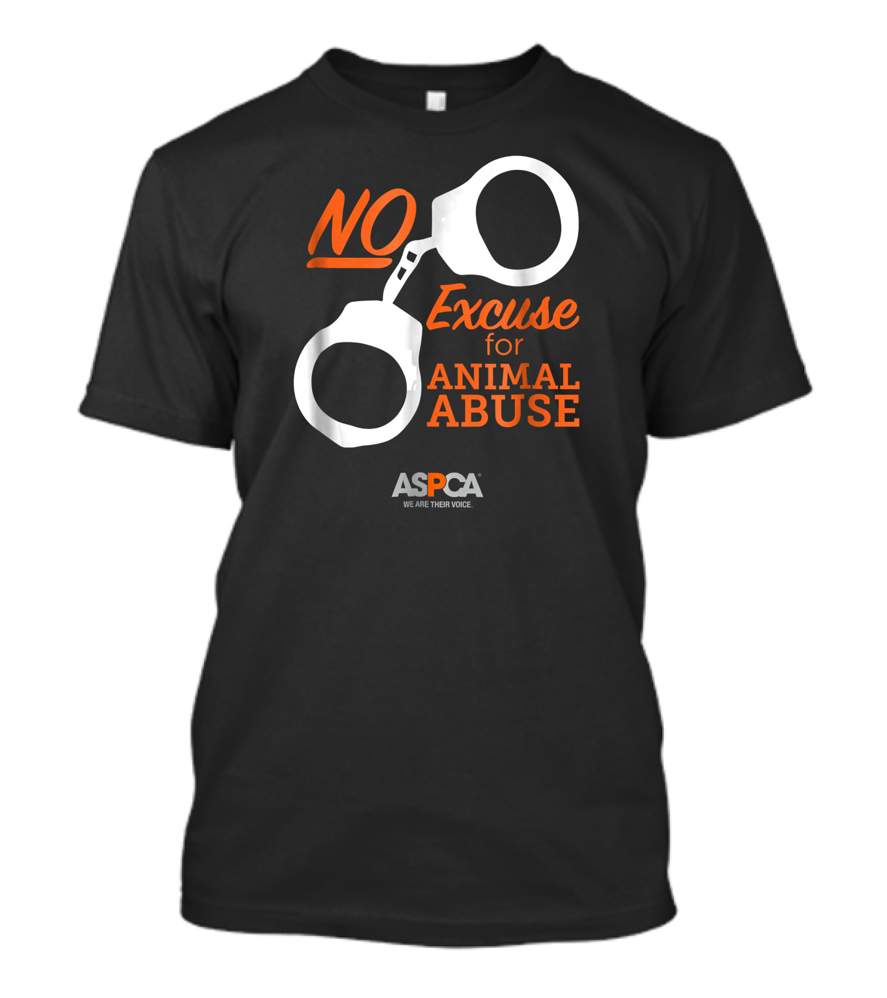 ASPCA We Are Their Voice No Excuse For Animal Abuse T-Shirt