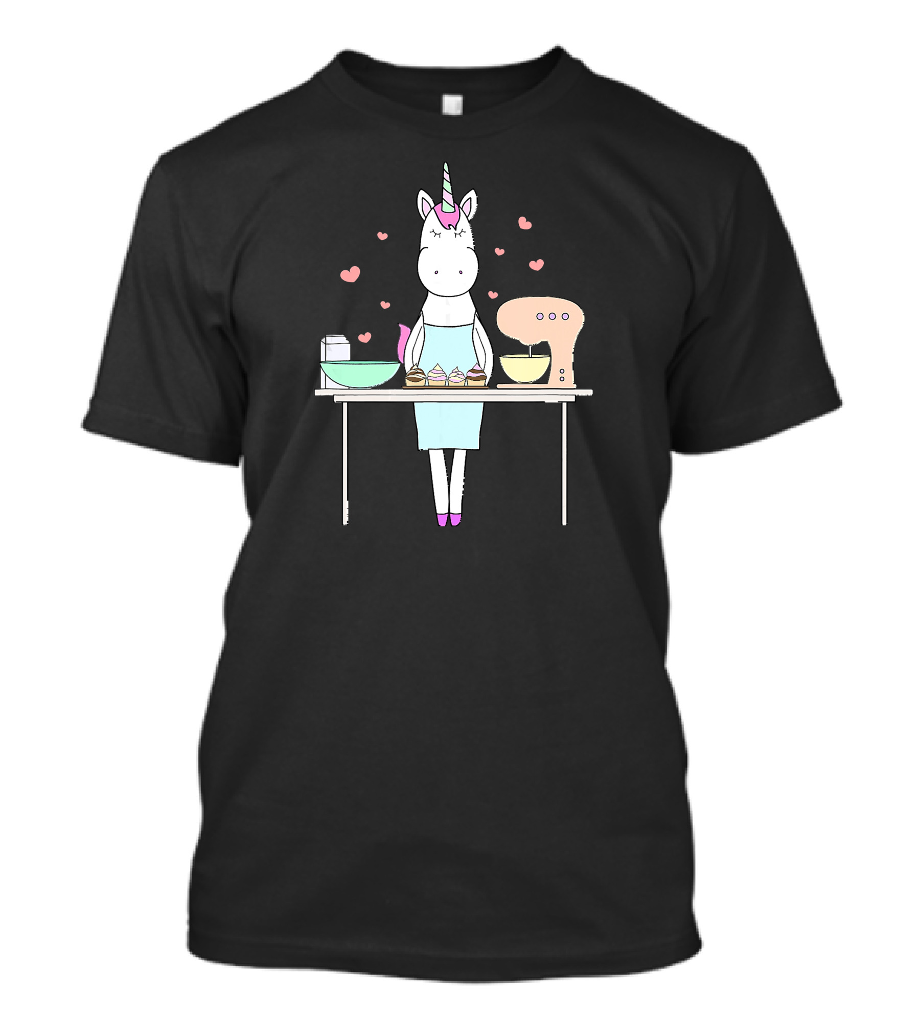 Baking Unicorn Cookies Cupcakes Mixing Cupboard Delight T-Shirt