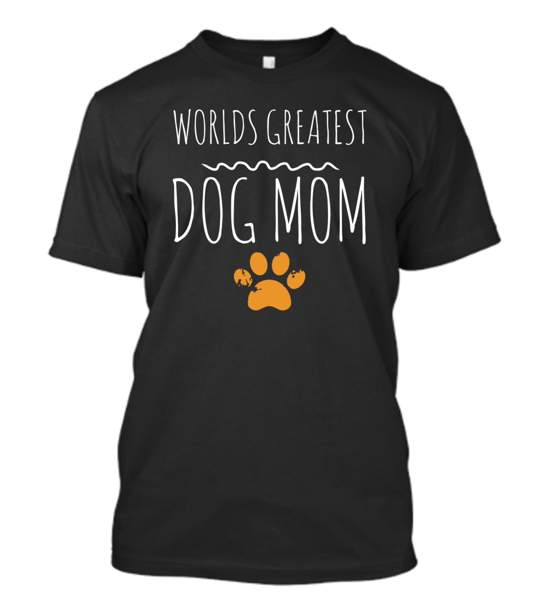 Worlds Greatest Dog Mom Paw Prints T-Shirt