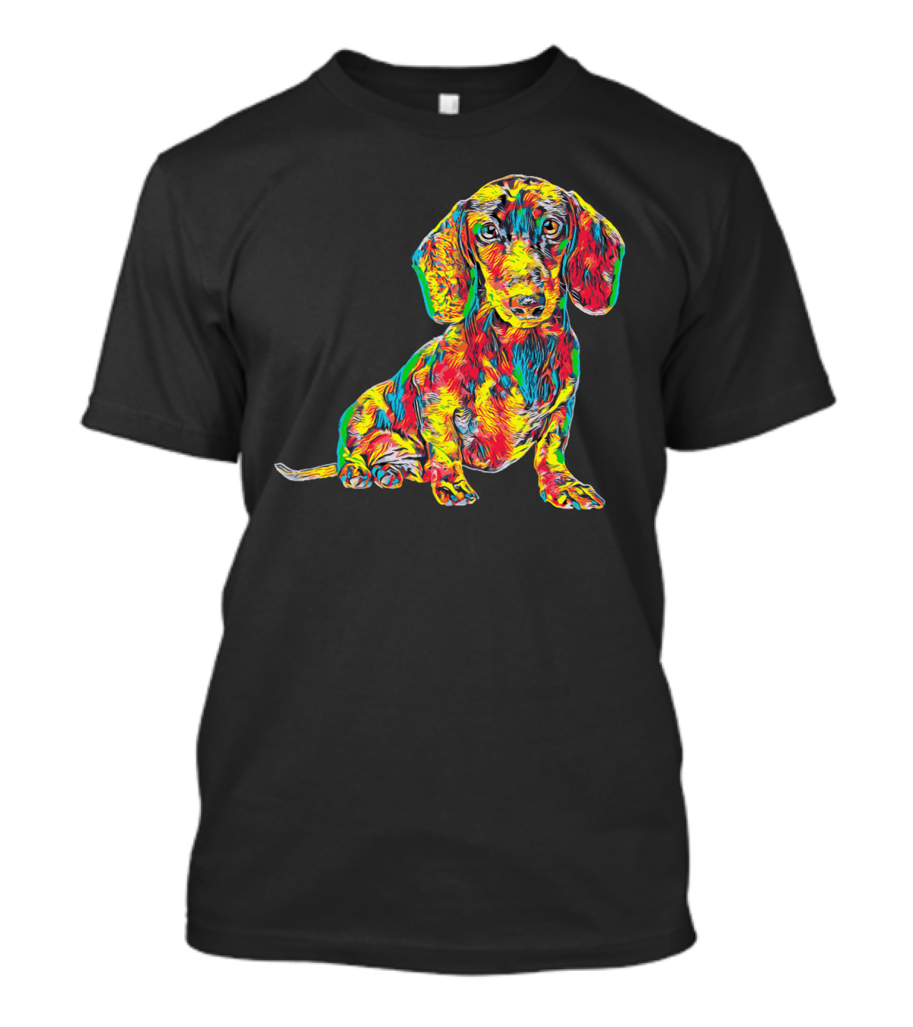 Cool Colorful Dachshund Breed Dog T-Shirt