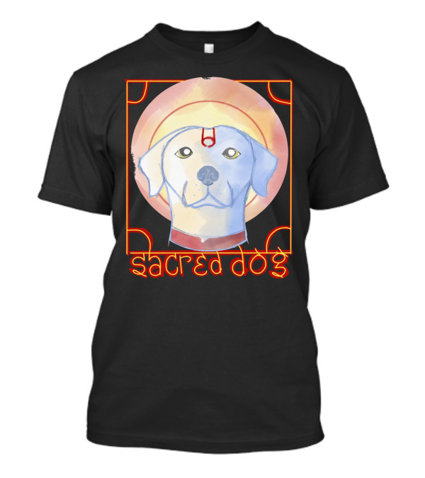 Sacred Dog Mystic Aura Halo And Canine Symbolism T-Shirt