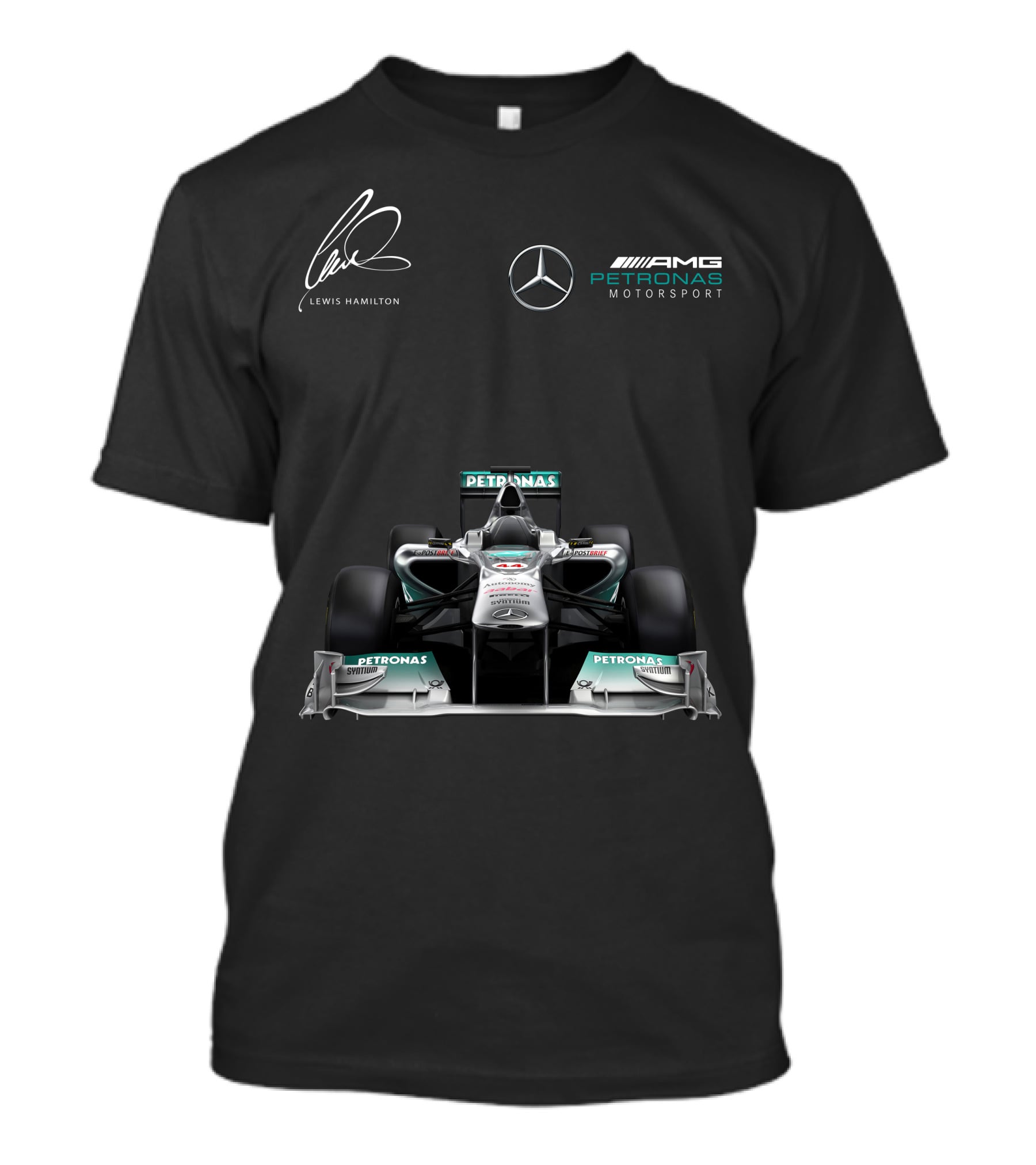 Lewis Hamilton Mercedes AMG Petronas Motorsport Formula One Racing T-Shirt