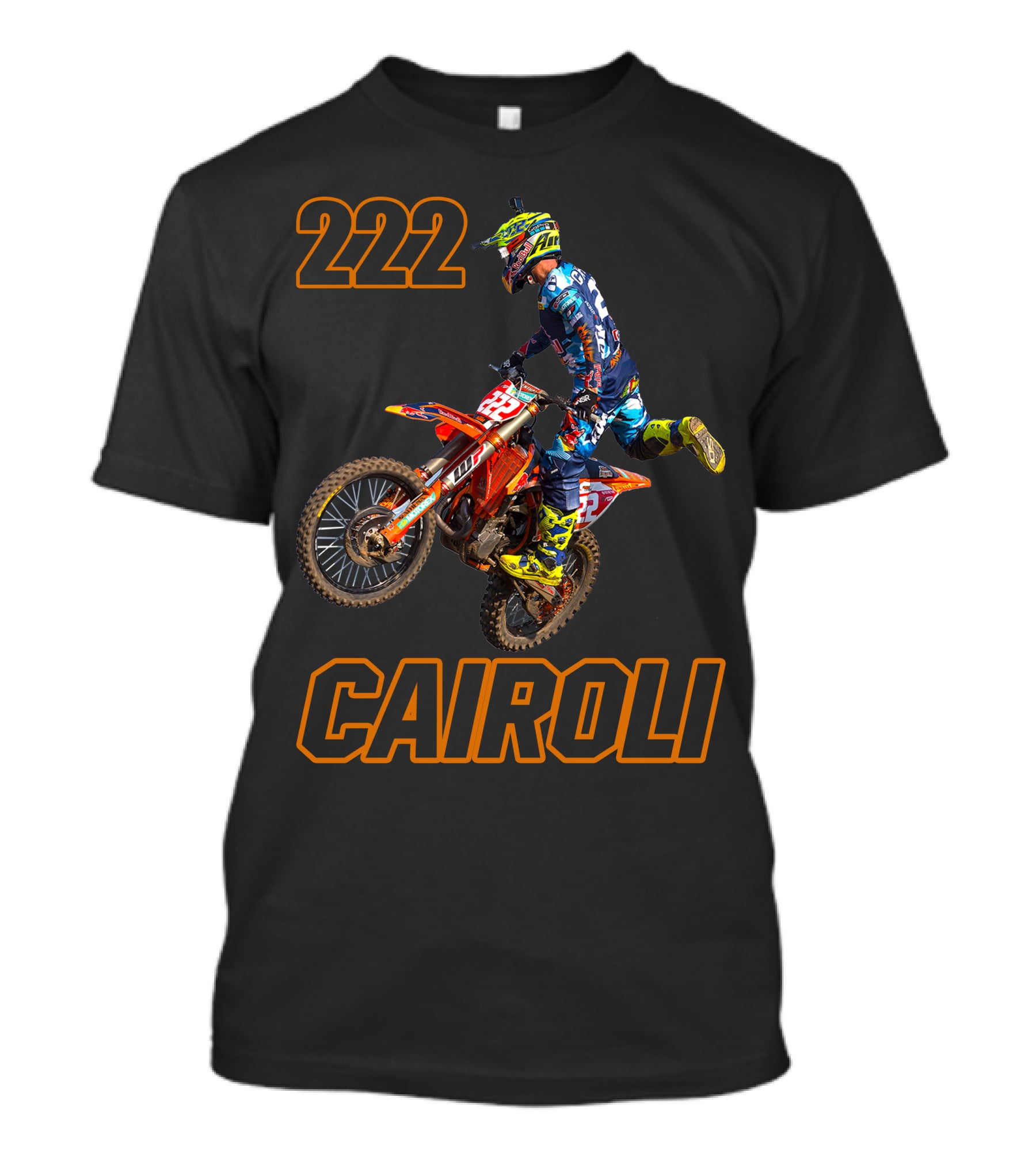 222 Tony Cairoli Motocross Racer T-Shirt