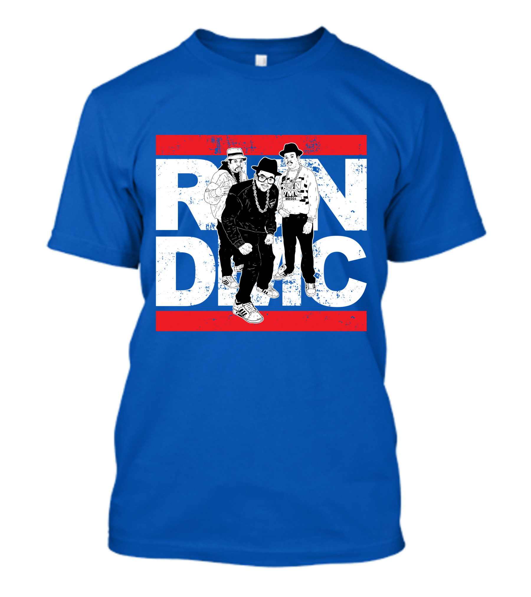 Run DMC 53 Hip Hop Legends Graphic Red Stripes T-Shirt