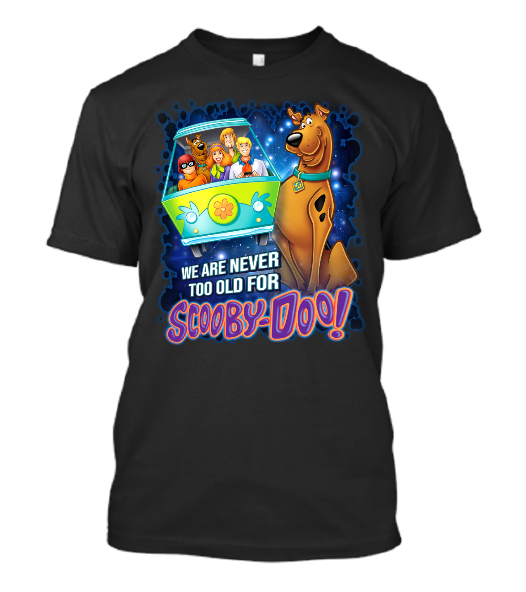 Scooby-Doo Mystery Machine We Are Never Too Old For Adventure T-Shirt