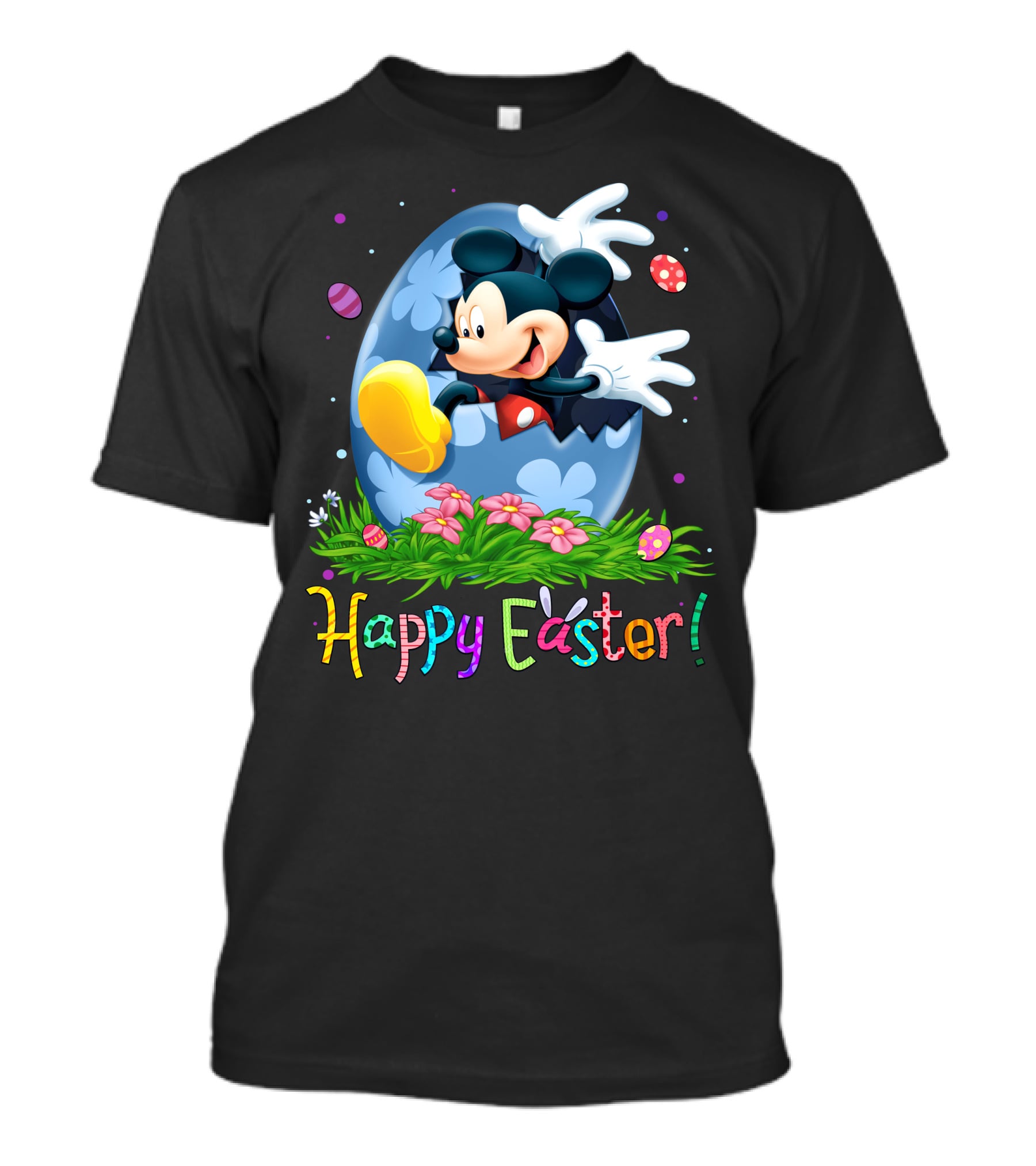 Mickey Mouse Happy Easter Egg Celebration T-Shirt