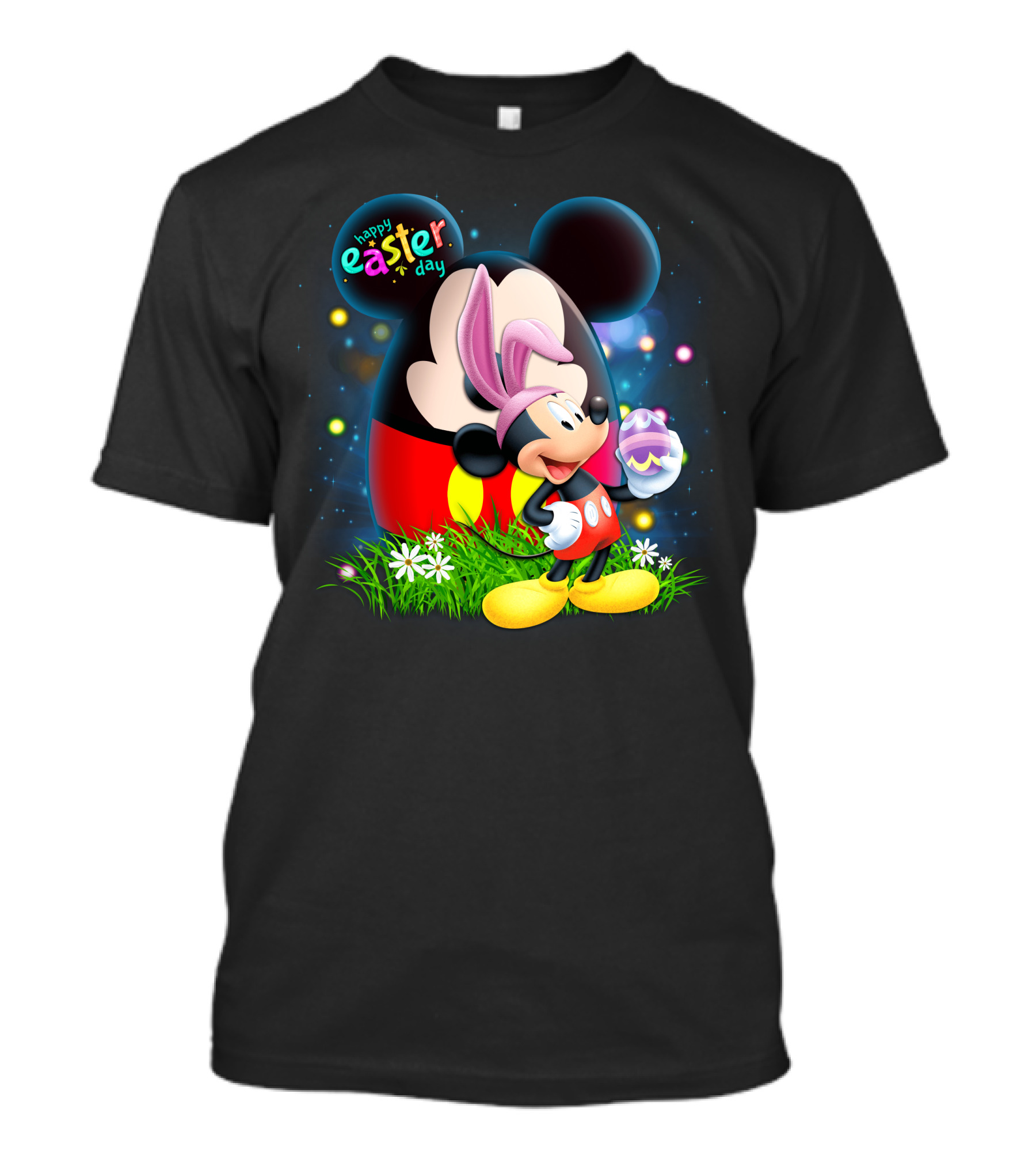 Happy Easter Day Mickey Mouse Egg Hunt Celebration T-Shirt