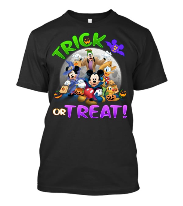 Trick Or Treat Mickey And Friends Halloween Adventure T-Shirt