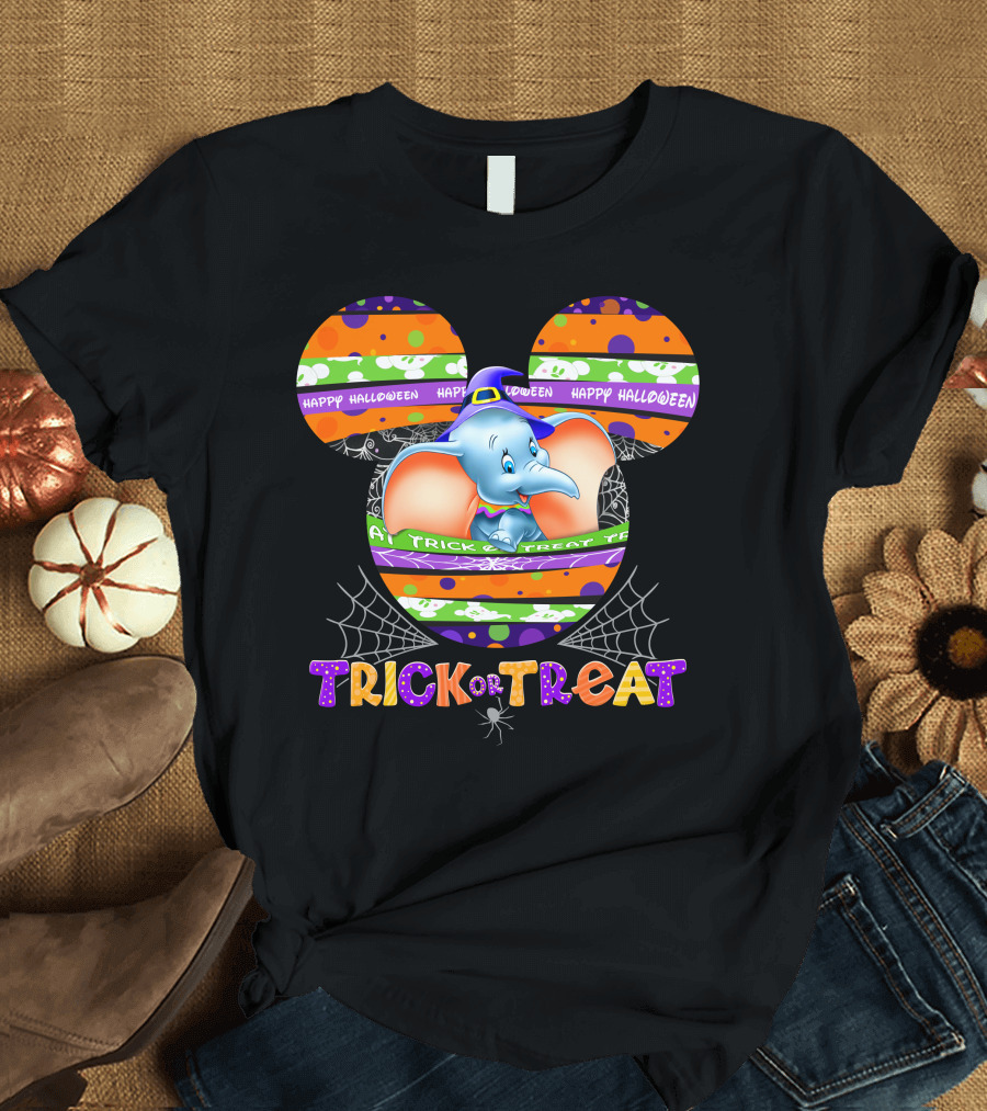 Dumbo Trick Or Treat Happy Halloween T-Shirt