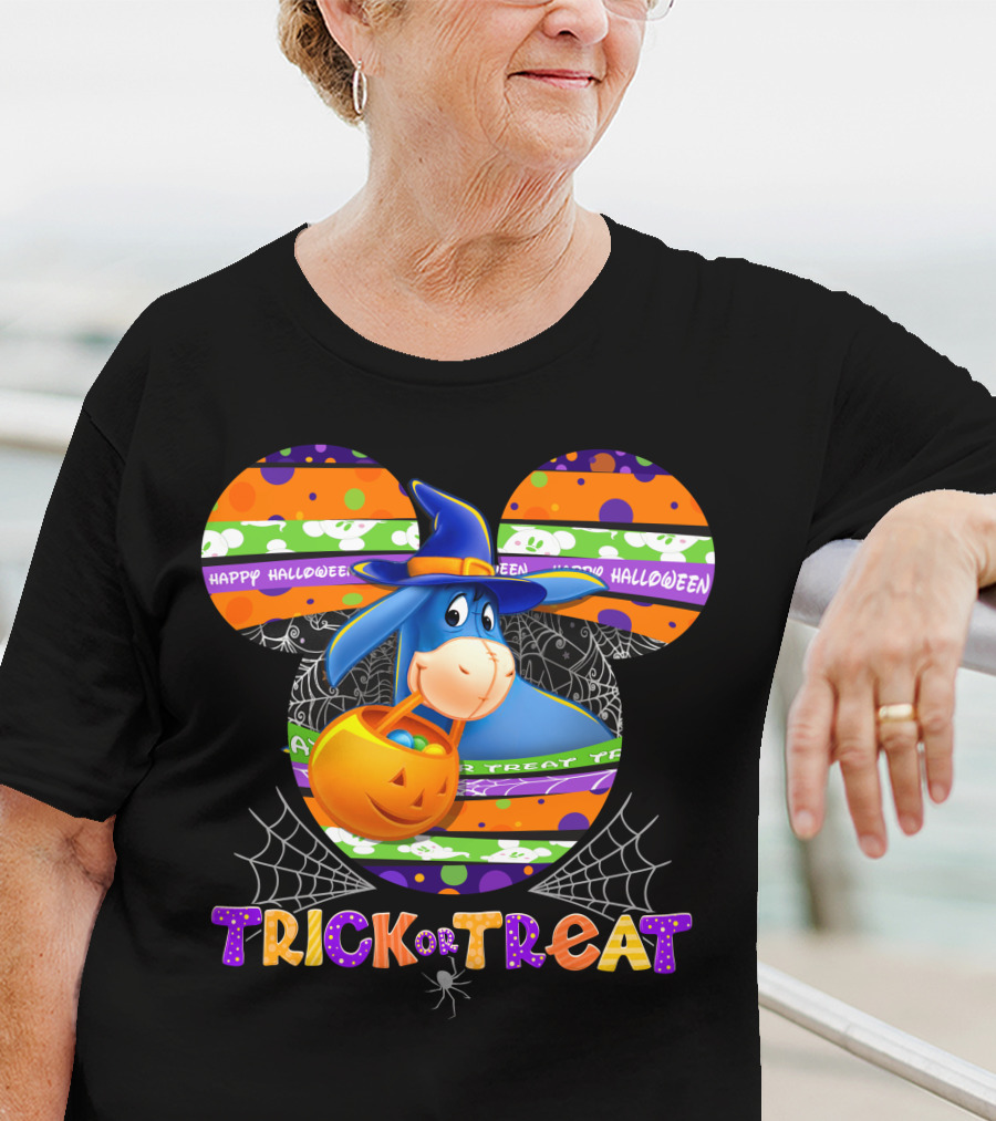Eeyore Trick Or Treat Halloween Disney Mickey Ears T-Shirt