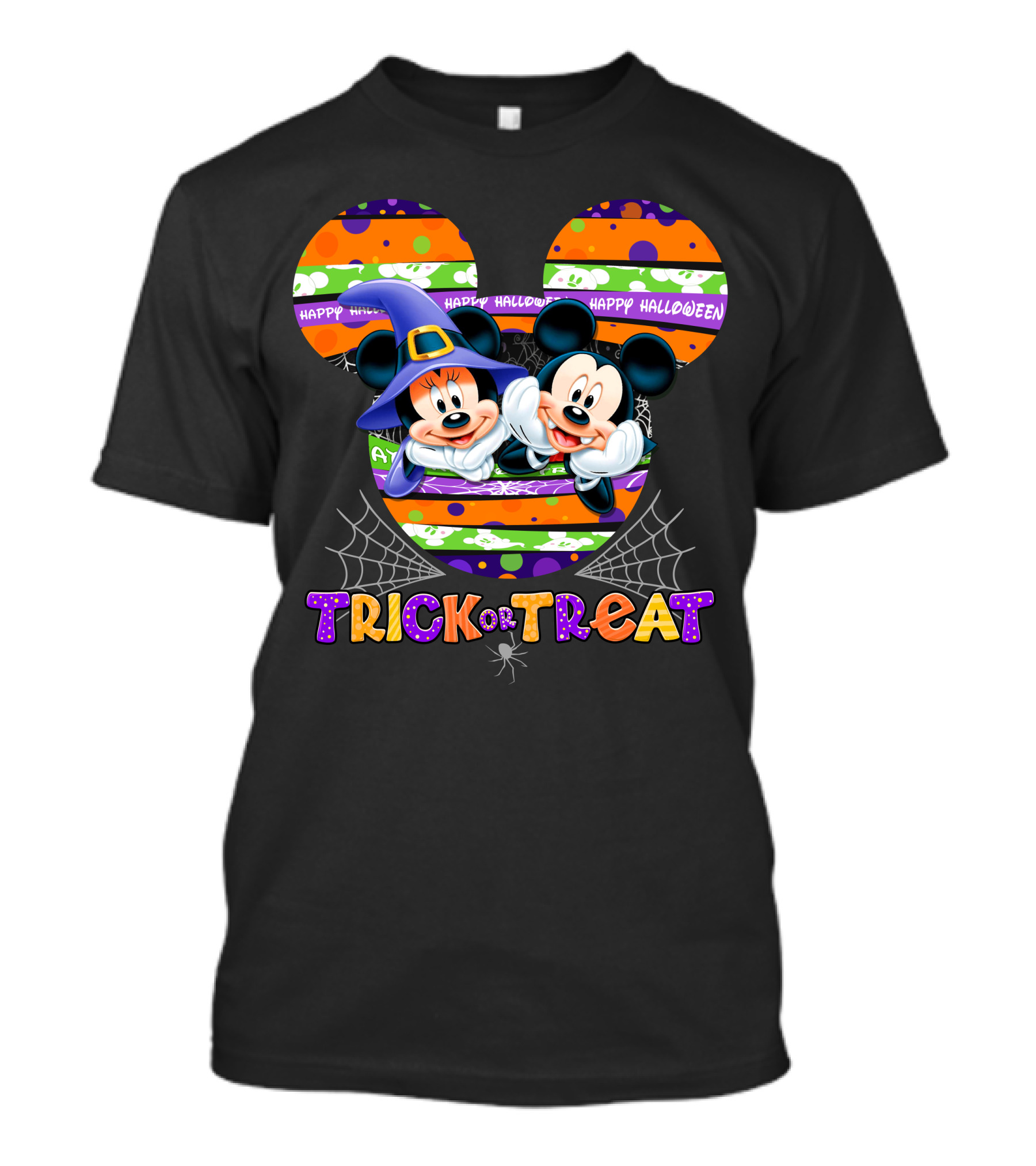 Trick Or Treat Happy Halloween Mickey And Minnie T-Shirt