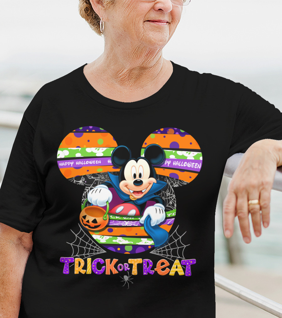 Mickey Trick Or Treat Happy Halloween T-Shirt