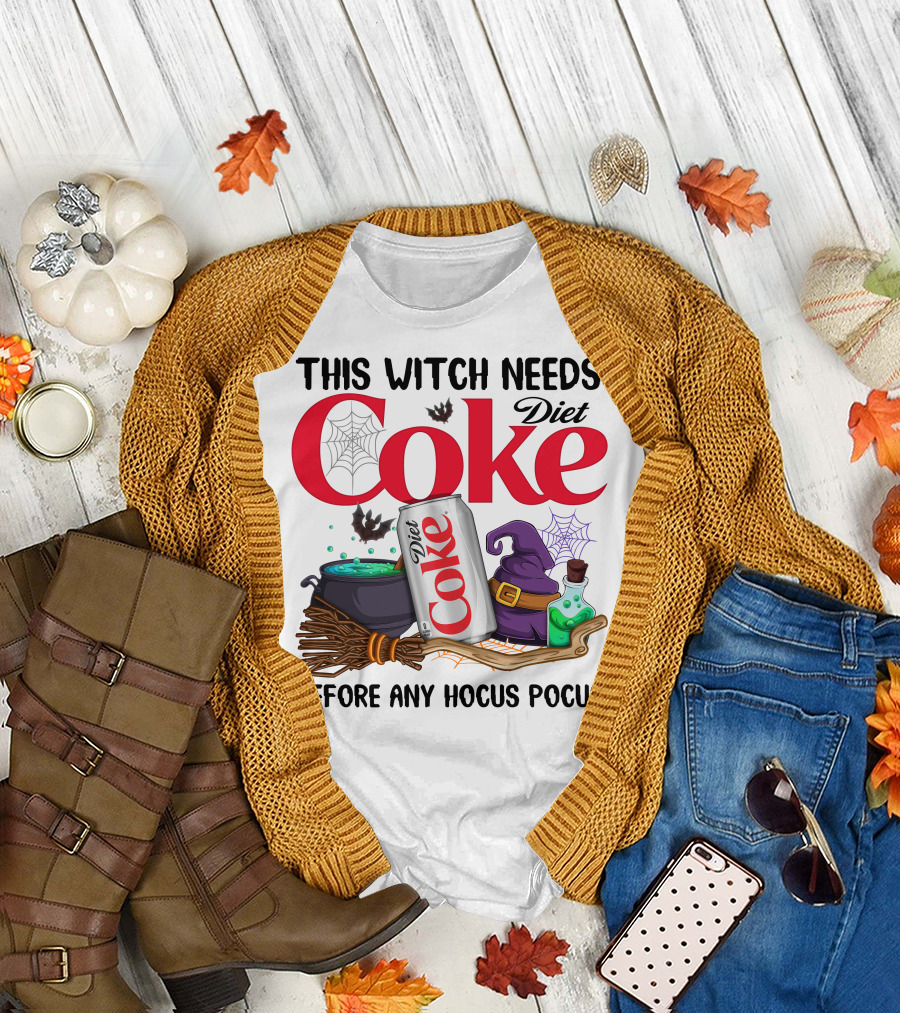 This Witch Needs Diet Coke Before Any Hocus Pocus T-Shirt