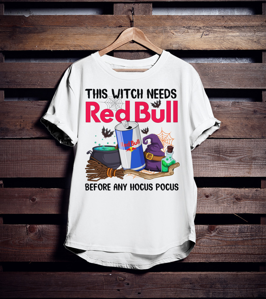 This Witch Needs Red Bull Before Any Hocus Pocus T-Shirt