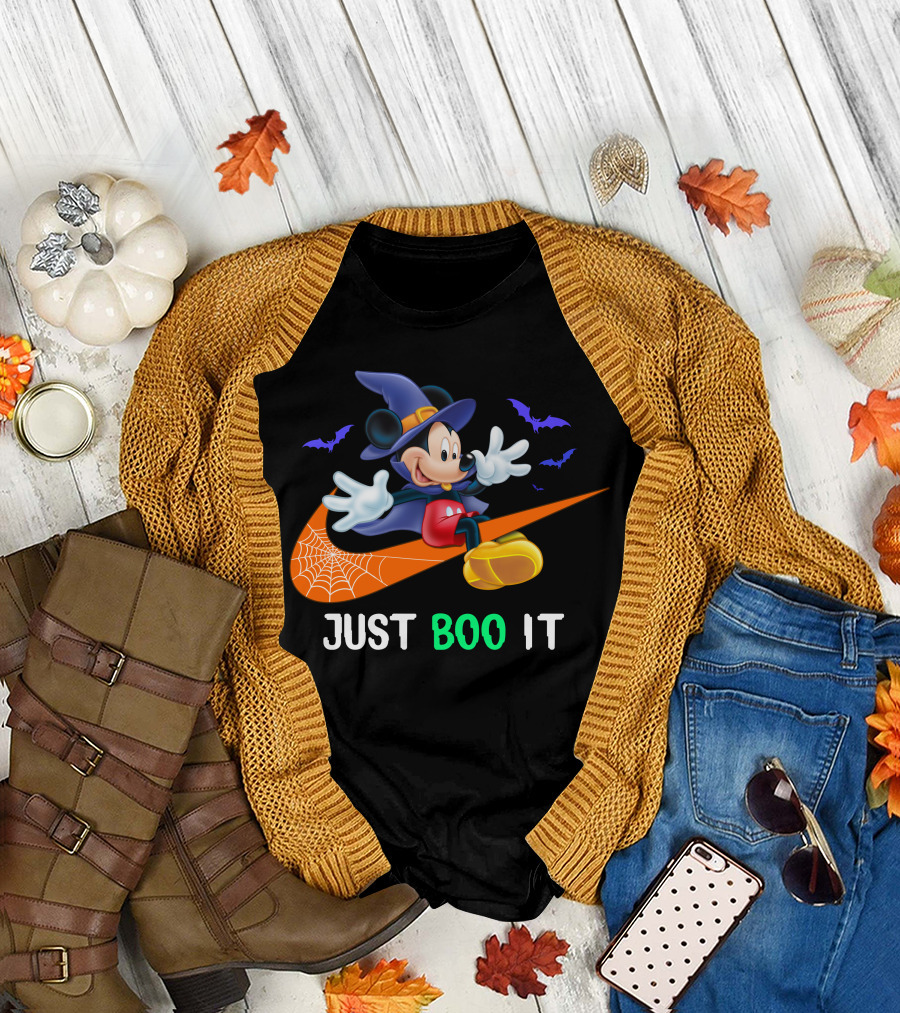 JUST BOO IT Mickey Witch Halloween T-Shirt