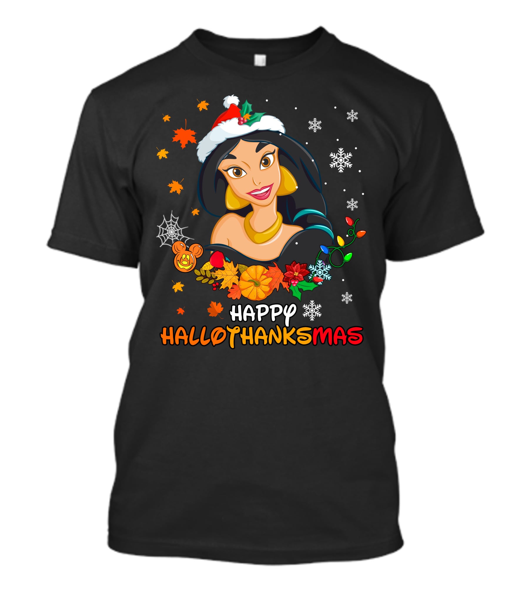 Happy Hallothanksmas Jasmine T-Shirt