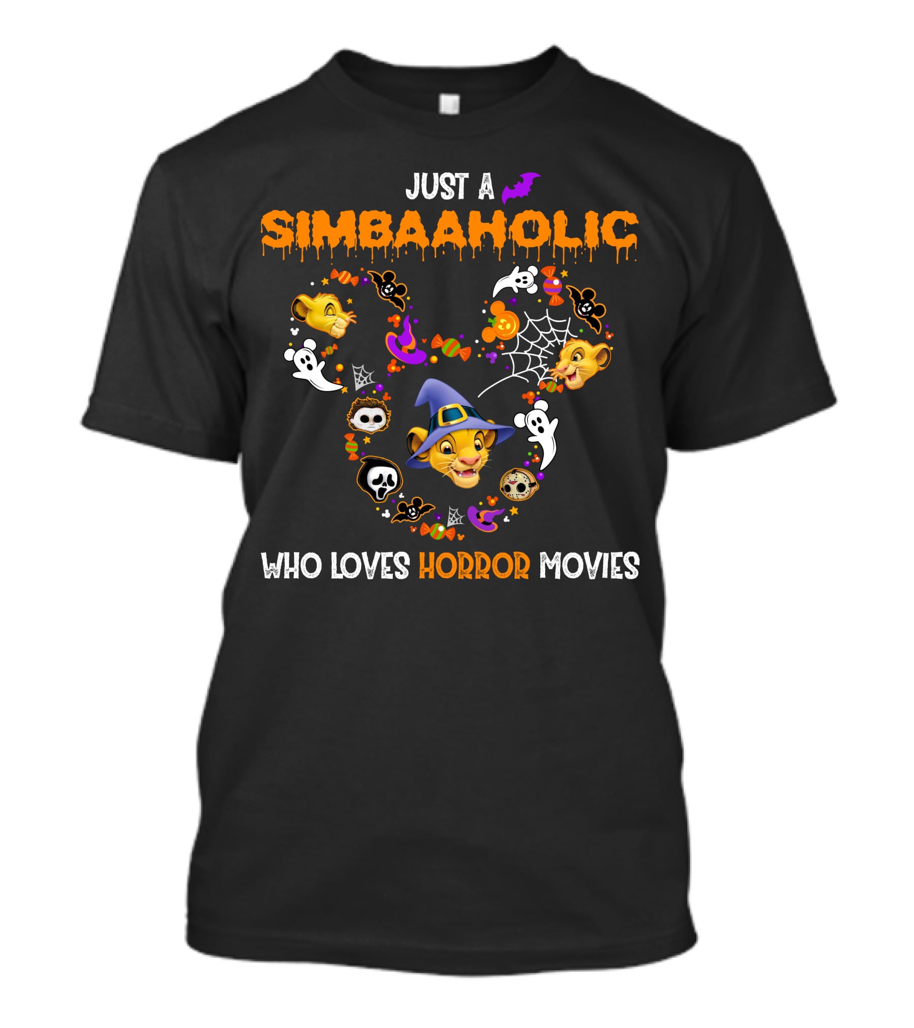 Just A Simbaaholic Who Loves Horror Movies T-Shirt