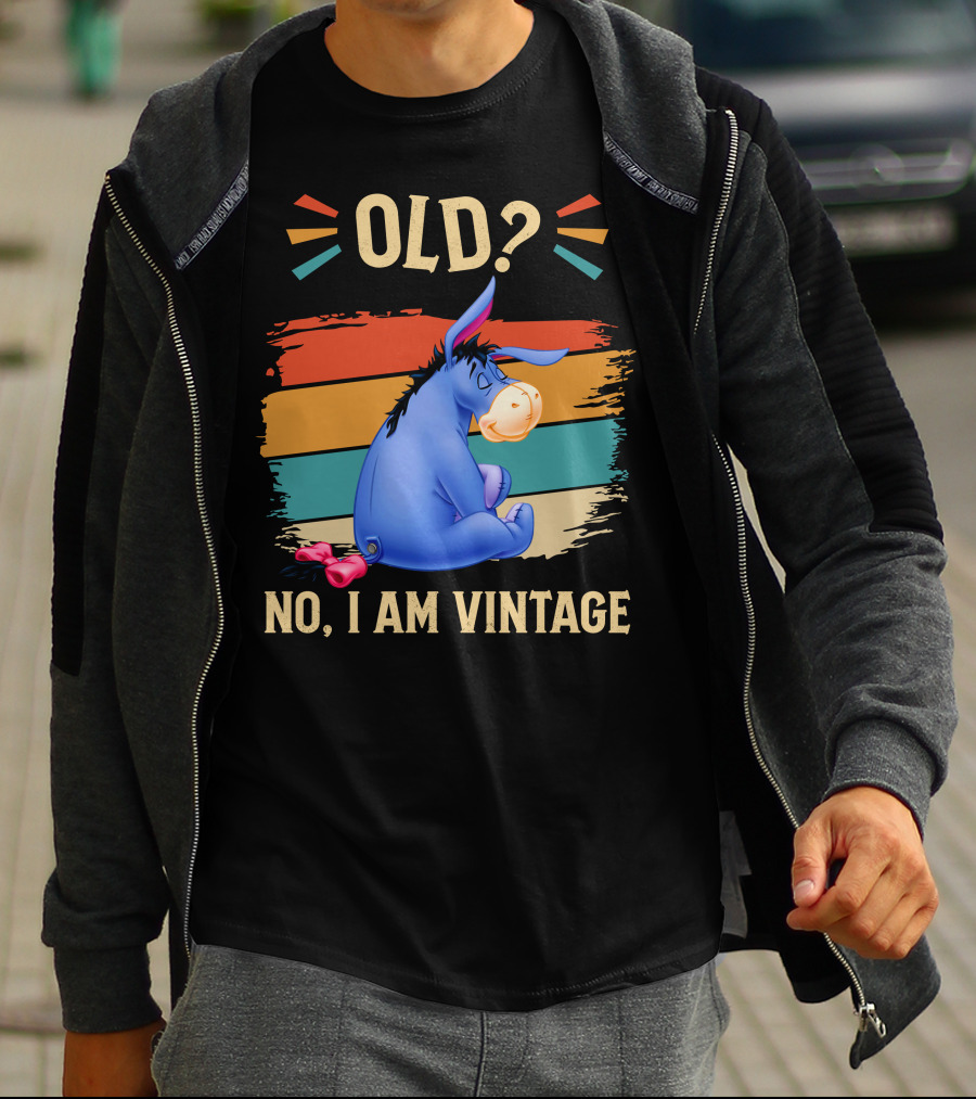 Eeyore Old? No I Am Vintage Retro Style T-Shirt