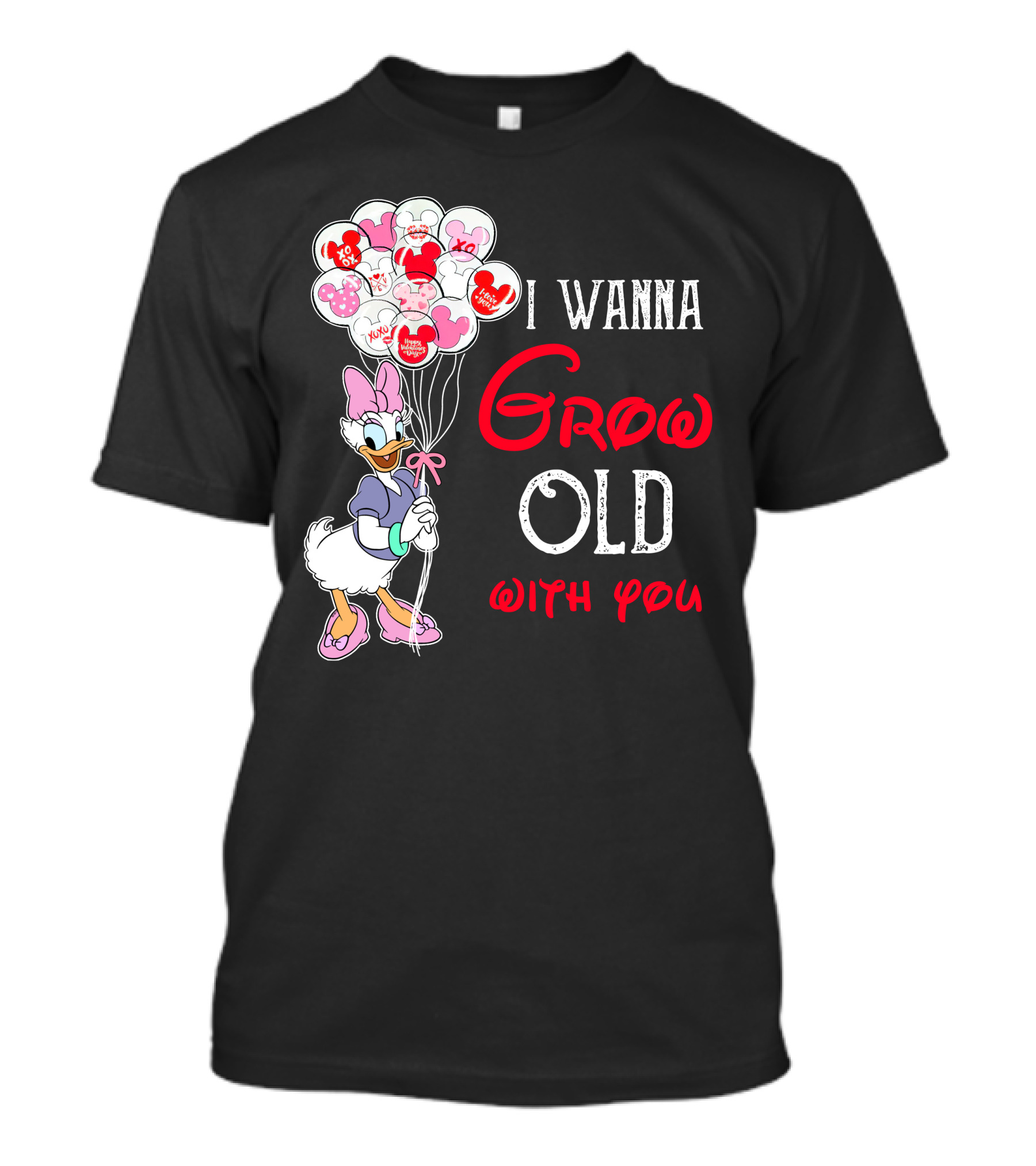 I Wanna Grow Old With You Daisy Balloons T-Shirt