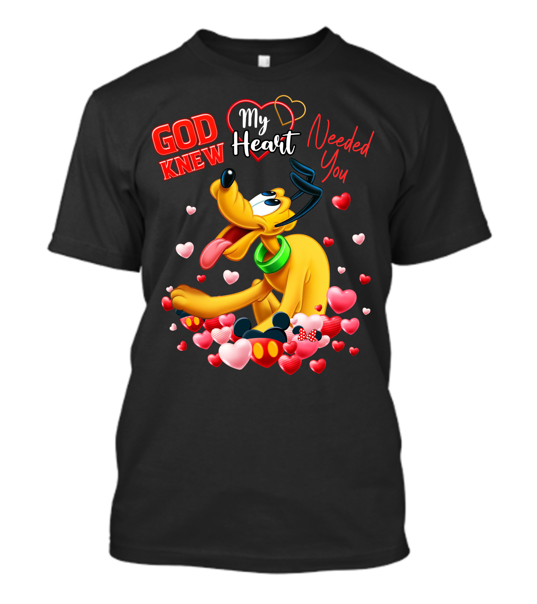 God Knew My Heart Needed You Pluto Hearts T-Shirt