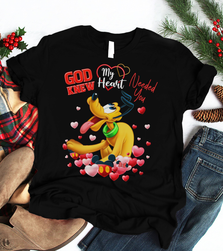 God Knew My Heart Needed You Pluto Hearts T-Shirt