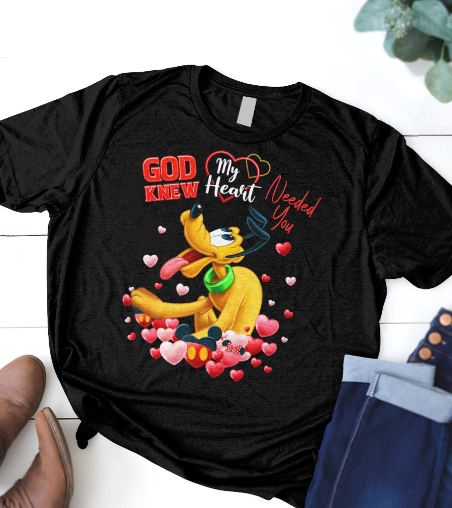 God Knew My Heart Needed You Pluto Hearts T-Shirt