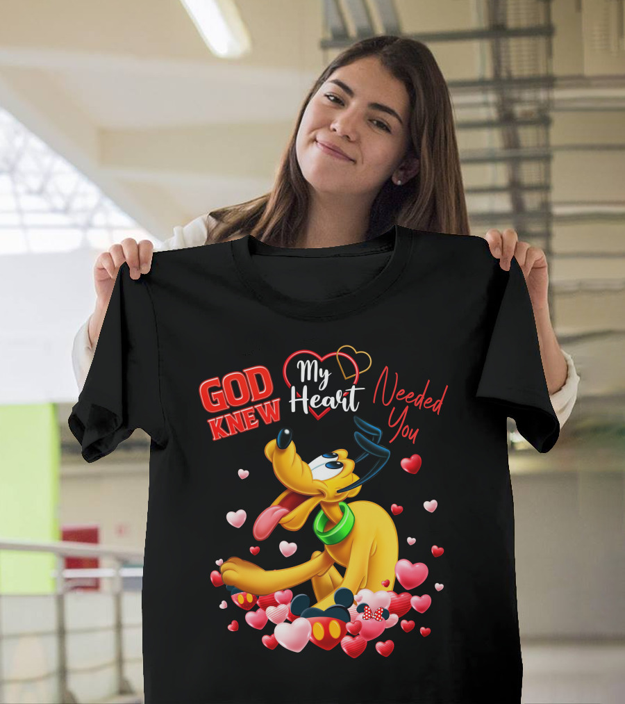 God Knew My Heart Needed You Pluto Hearts T-Shirt