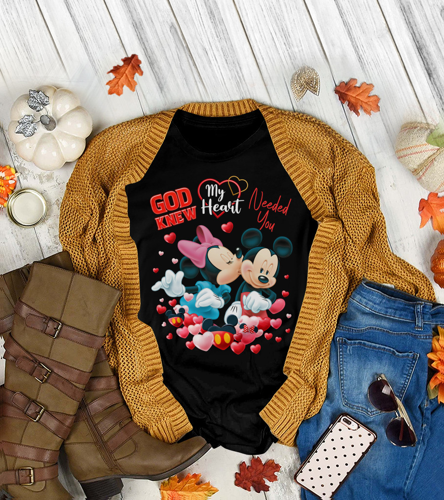 God Knew My Heart Needed You Mickey & Minnie T-Shirt