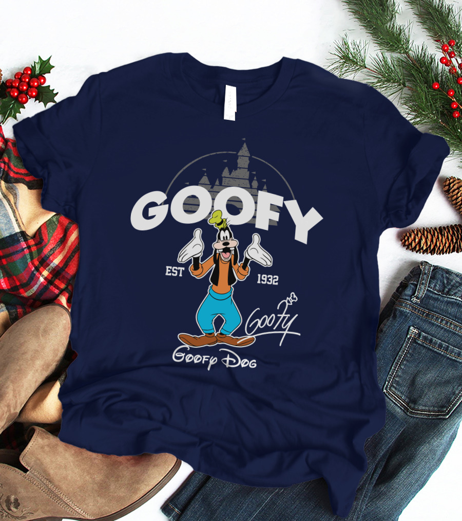 Goofy Est 1932 Goofy Dog Castle T-Shirt